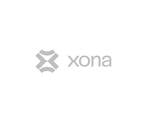 Xona logo in gray on a white background.