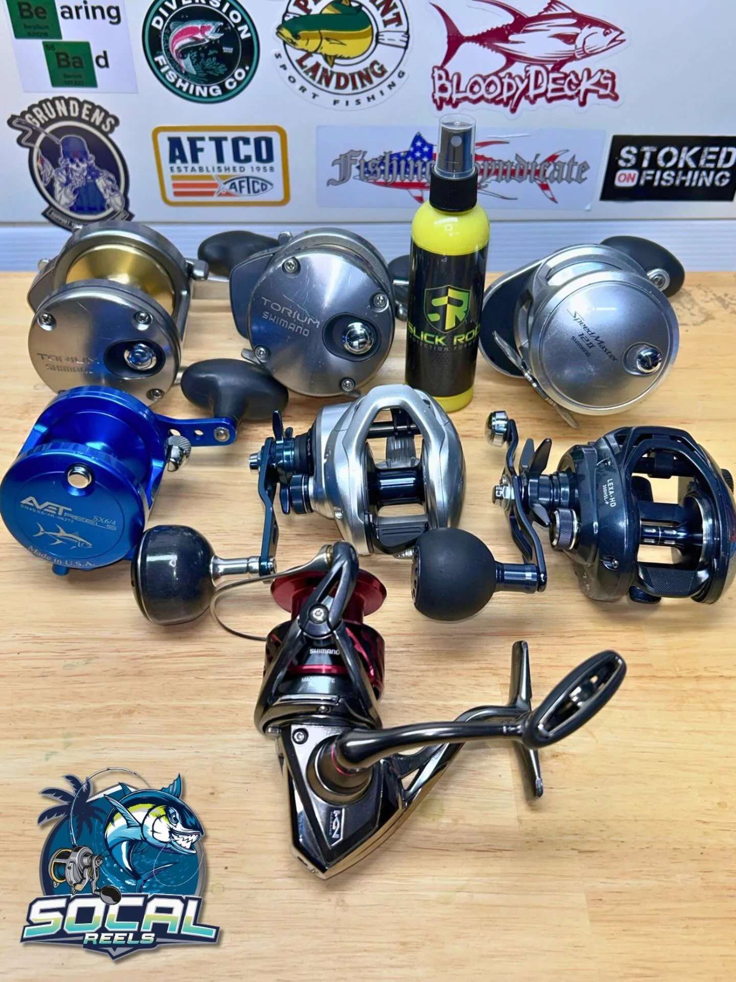 Louie, your fishing reels are cleaned up, tuned up and ready to fish!  Thank you for your business!

✅ Ceramic spool bearing upgrade

✅ Ceramic wax coated @slickrodusa