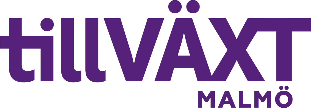 The image displays the logo for the event 'Tillväxt Malmö' in purple text.