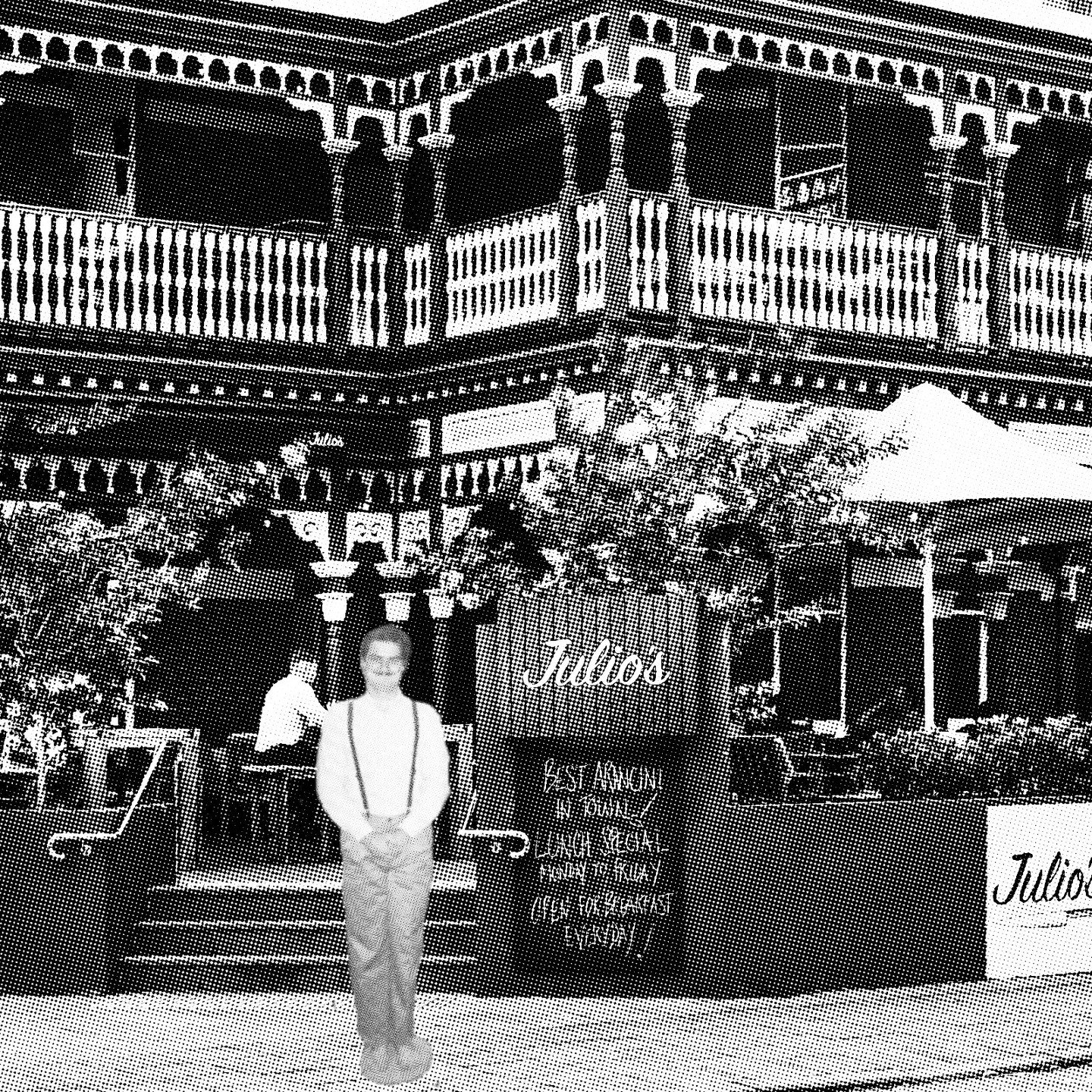 Francis Molloy pictured outside Julio's Italian Restaurant preparing for his show circa 1955 (26th and 27th of January, 2026).

@juliositalianwestperth 

#francismolloy #perth #theatre #onemanshow #fringe
