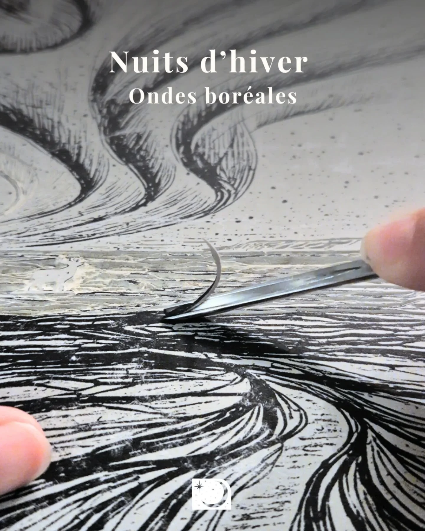 Ondes bor&eacute;ales 🌌

Cette gravure m&rsquo;a demand&eacute; pas mal de temps, mais je suis tr&egrave;s contente de l&rsquo;atmosph&egrave;re qui s&rsquo;en d&eacute;gage.

Le mouvement du ciel, la lumi&egrave;re, le contraste avec le paysage&hel