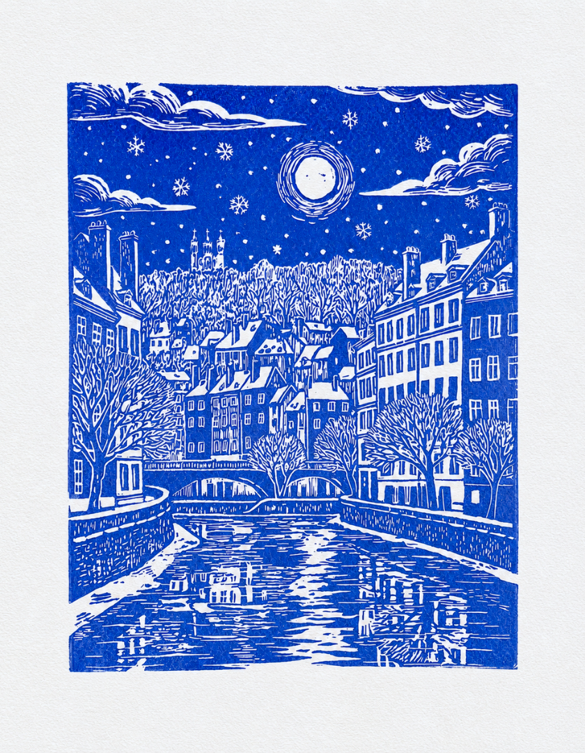 linogravure_ville_de_lumiere_lyon_bleu_outremer_estampes_de_minuit.png