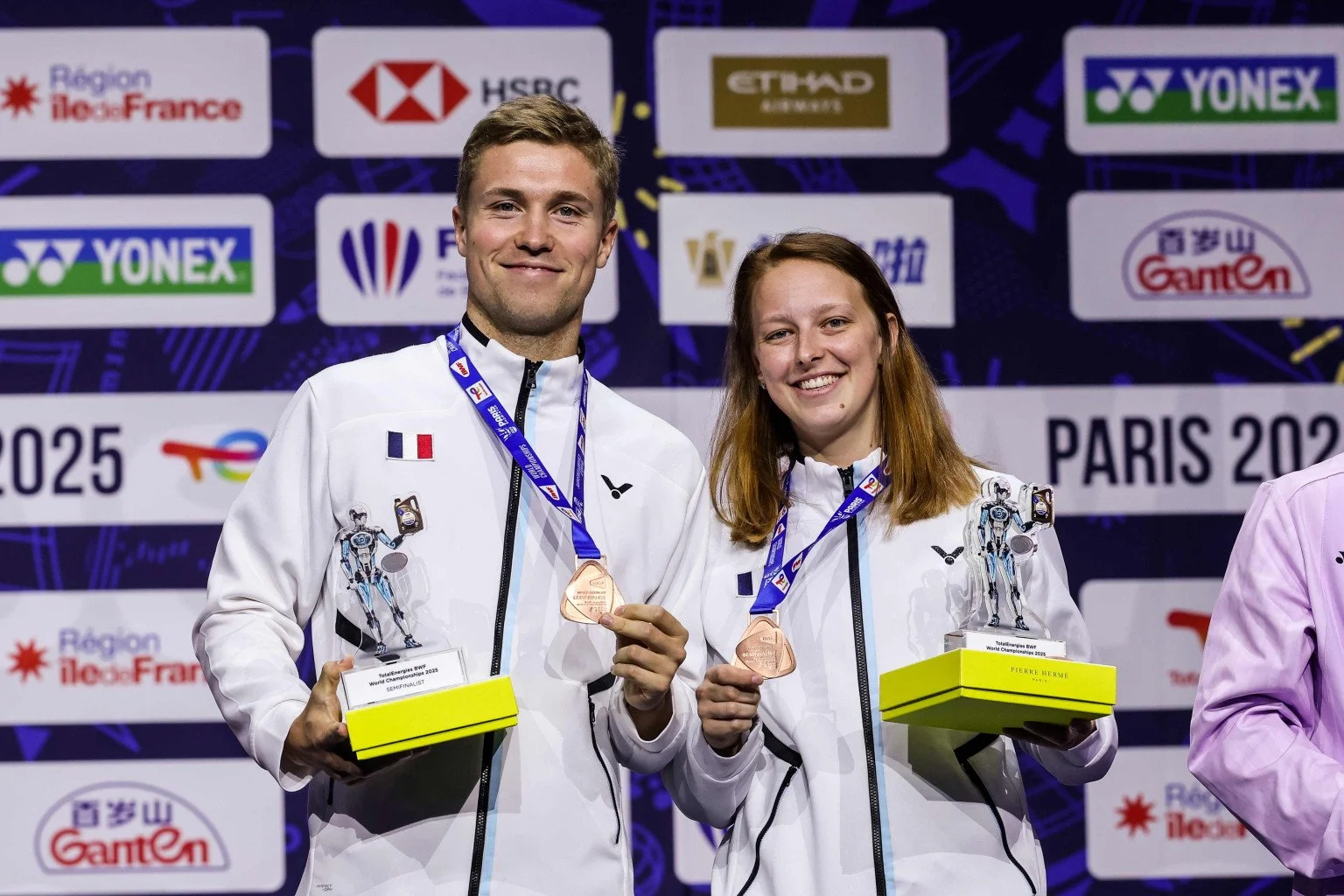 Gicquel and Delrue, France’s first pair to medal