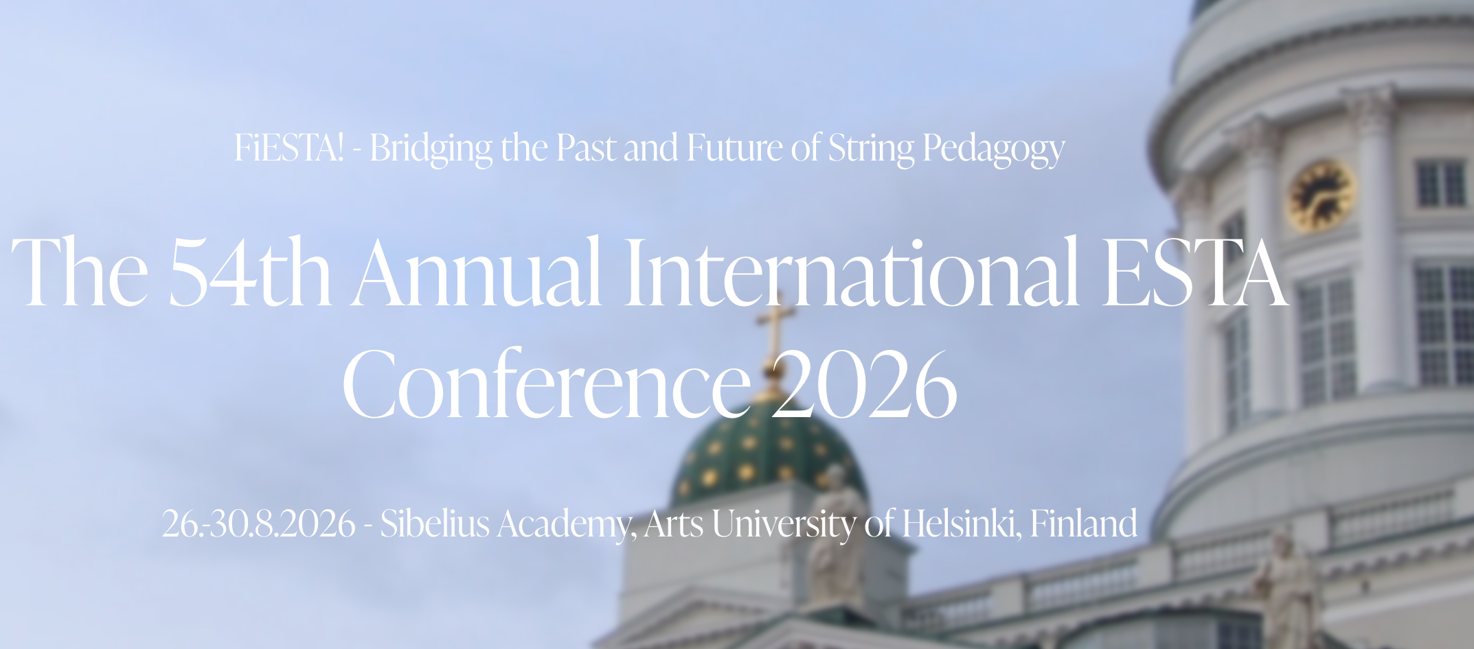 The 54th Annual International ESTA Conference 2026