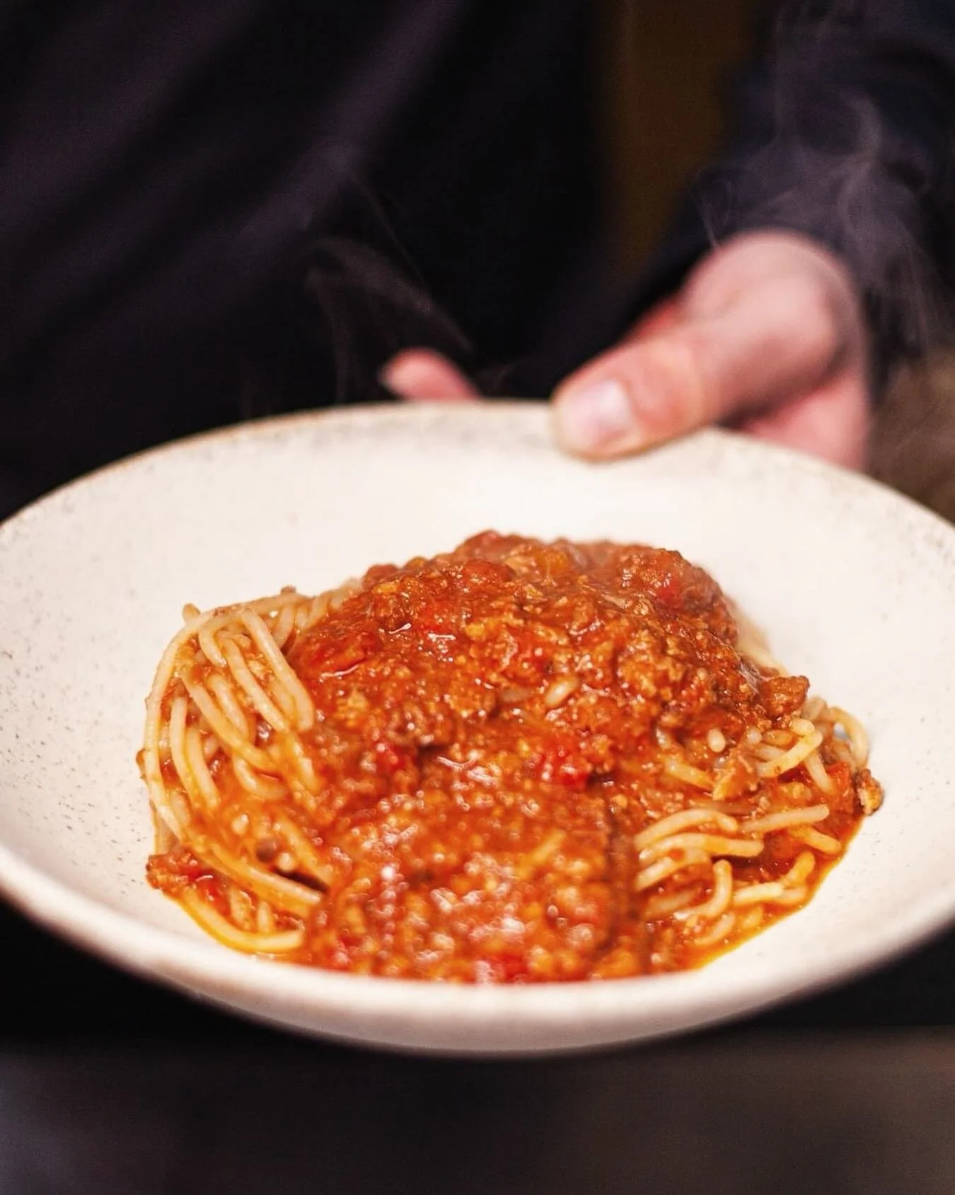 Craving something tasty? Our Spaghetti Bolognese is calling your name 🍝 Swing by and give it a try!
.
.
.
We&rsquo;re open every day of the week, from noon until 9 pm. 

You can also call us for takeaway and you can find us on UberEats, DoorDash and