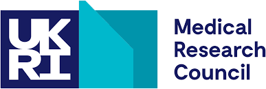 UKRI Medical Research Council logo with blue and teal design elements