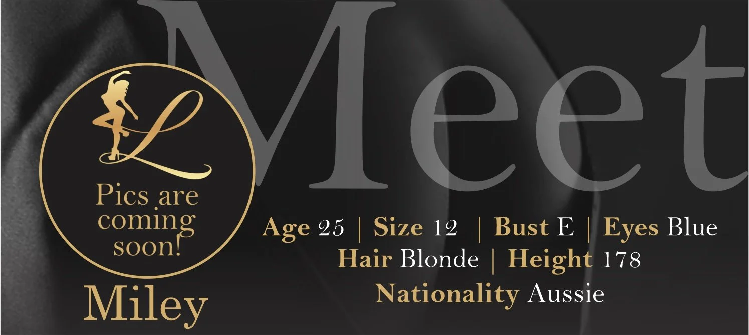 Model profile details for Miley, an Australian woman aged 25, size 12, with blue eyes, blonde hair, and 178 cm tall, with a bust size E.