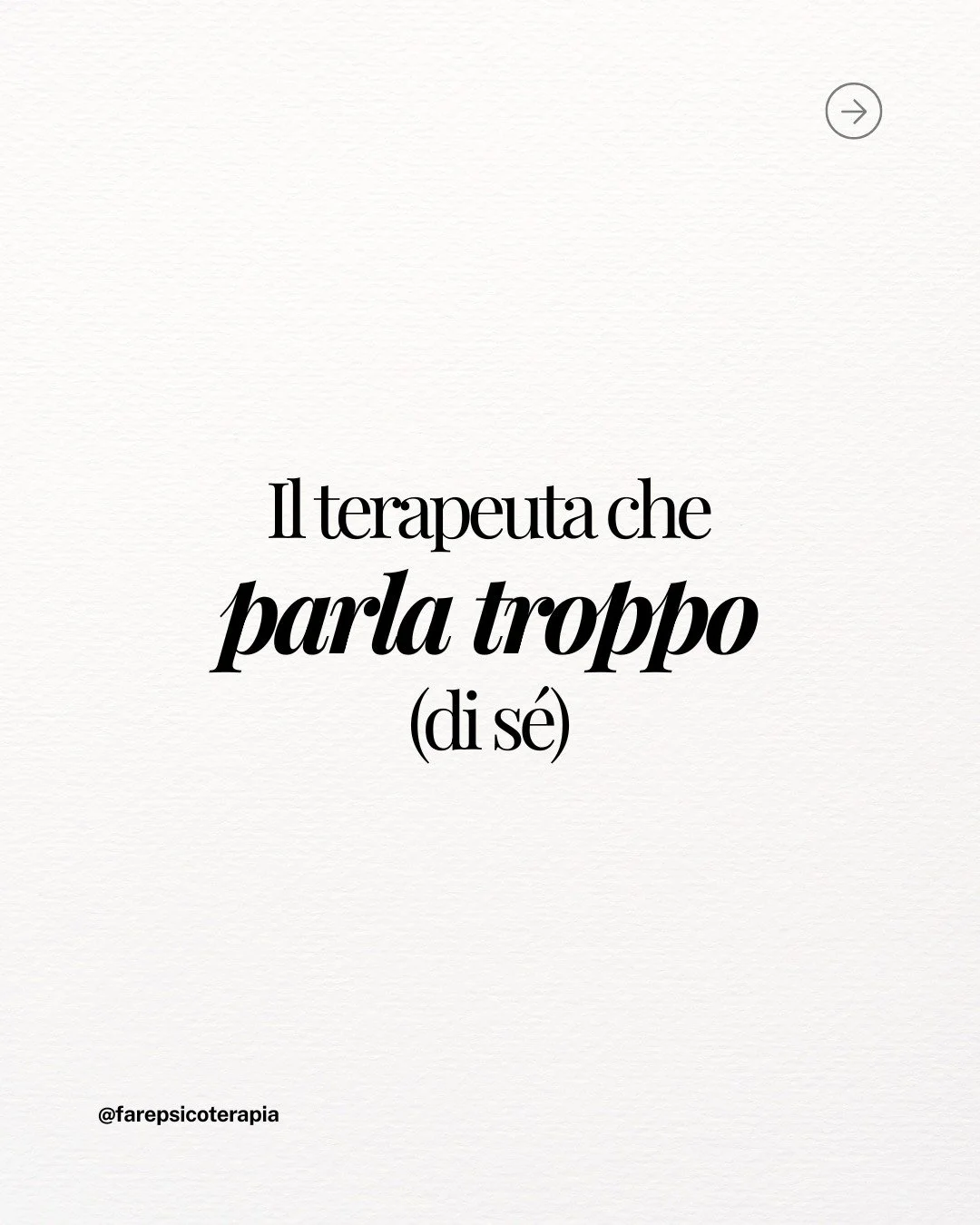 Un&rsquo;immagine molto diffusa dello psicoterapeuta &egrave; quella di una figura silenziosa, imperscrutabile, una specie di Totem. Ma cosa succede quando il Totem comincia a raccontarti di quando era bambino e si fumava le cicche che trovava per st