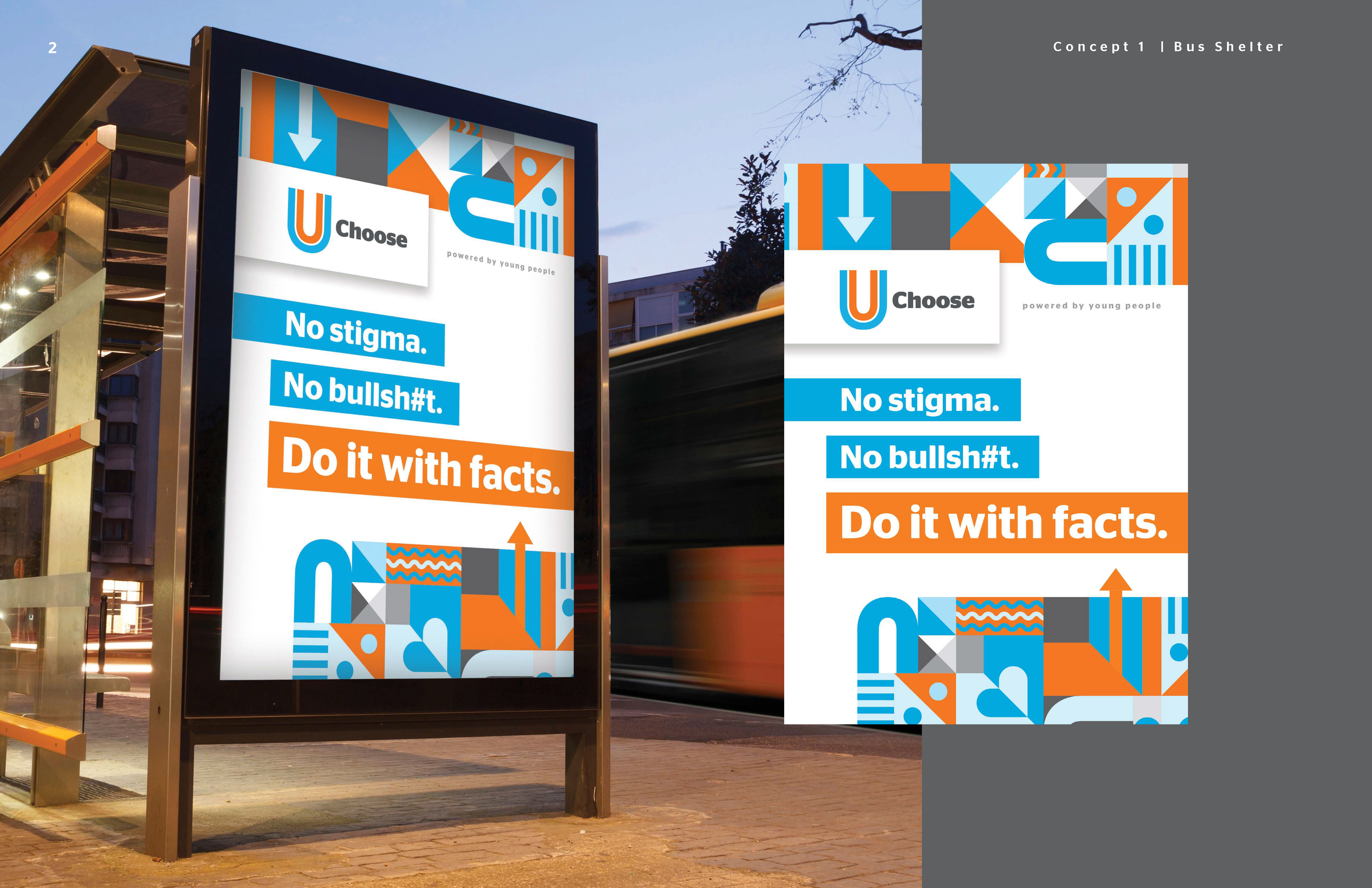 UChoose Street Banner with marketing language