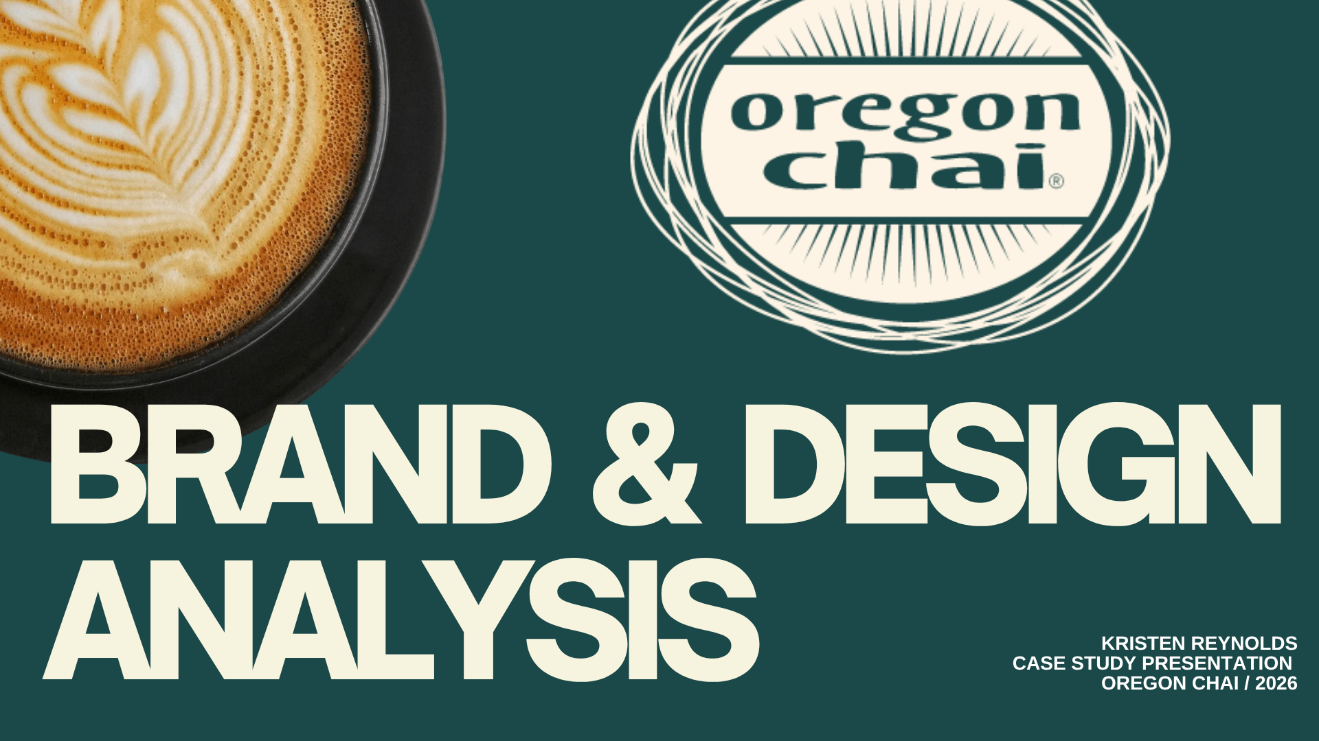 I chose the brand Oregon Chai as my case study because I am an  Oregon native and  have roots in the beverage space as an original employee of Tazo way back in the day.  