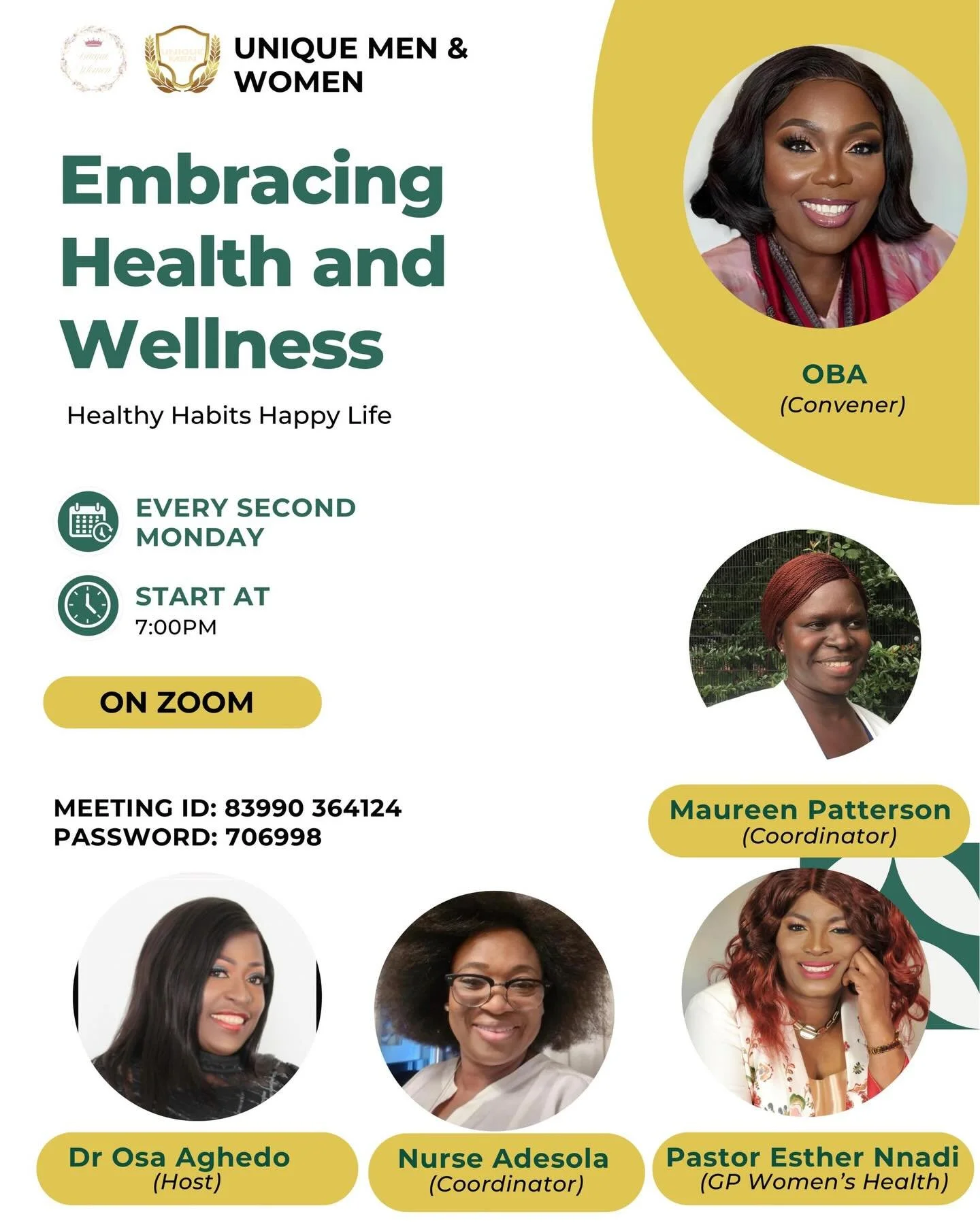 You are warmly invited to join us for a special session on *Embracing Health and Wellness* 🌿

In the middle of everything life brings, taking care of your health &mdash; physically, mentally, and emotionally &mdash; truly matters. This session is a 