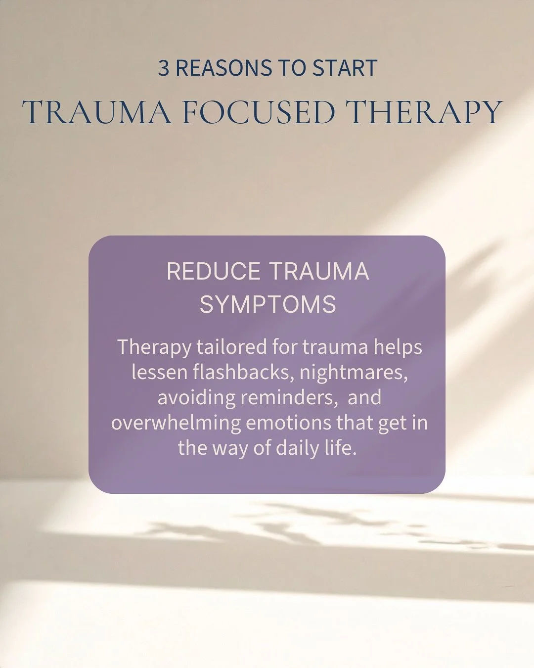 If you have experienced a trauma, TFT might be the fit for you.

Regular therapy generally approaches care for current life stressors, mood challenges, or relational difficulties.

TFT takes a more direct focus on how a past trauma has impacted you, 
