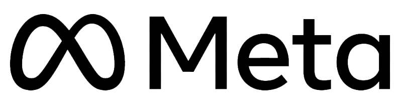 Meta logo featuring a stylized infinity symbol next to the word 'Meta'
