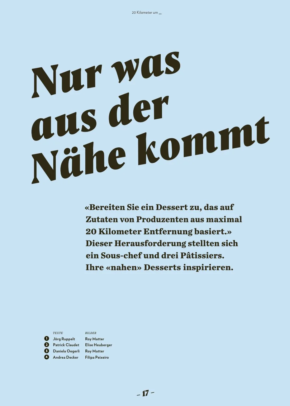 Nur was aus der Nähe kommt