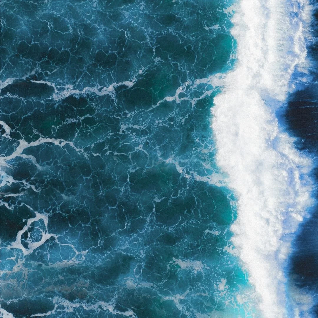 Ocean wave background for 6-week biohacking coaching package