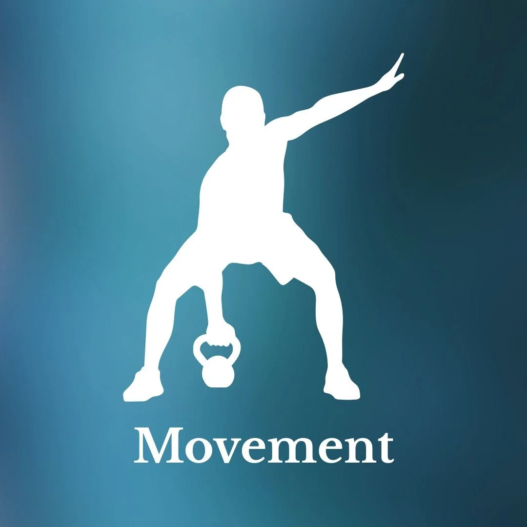 Movement icon representing exercise and physical activity
