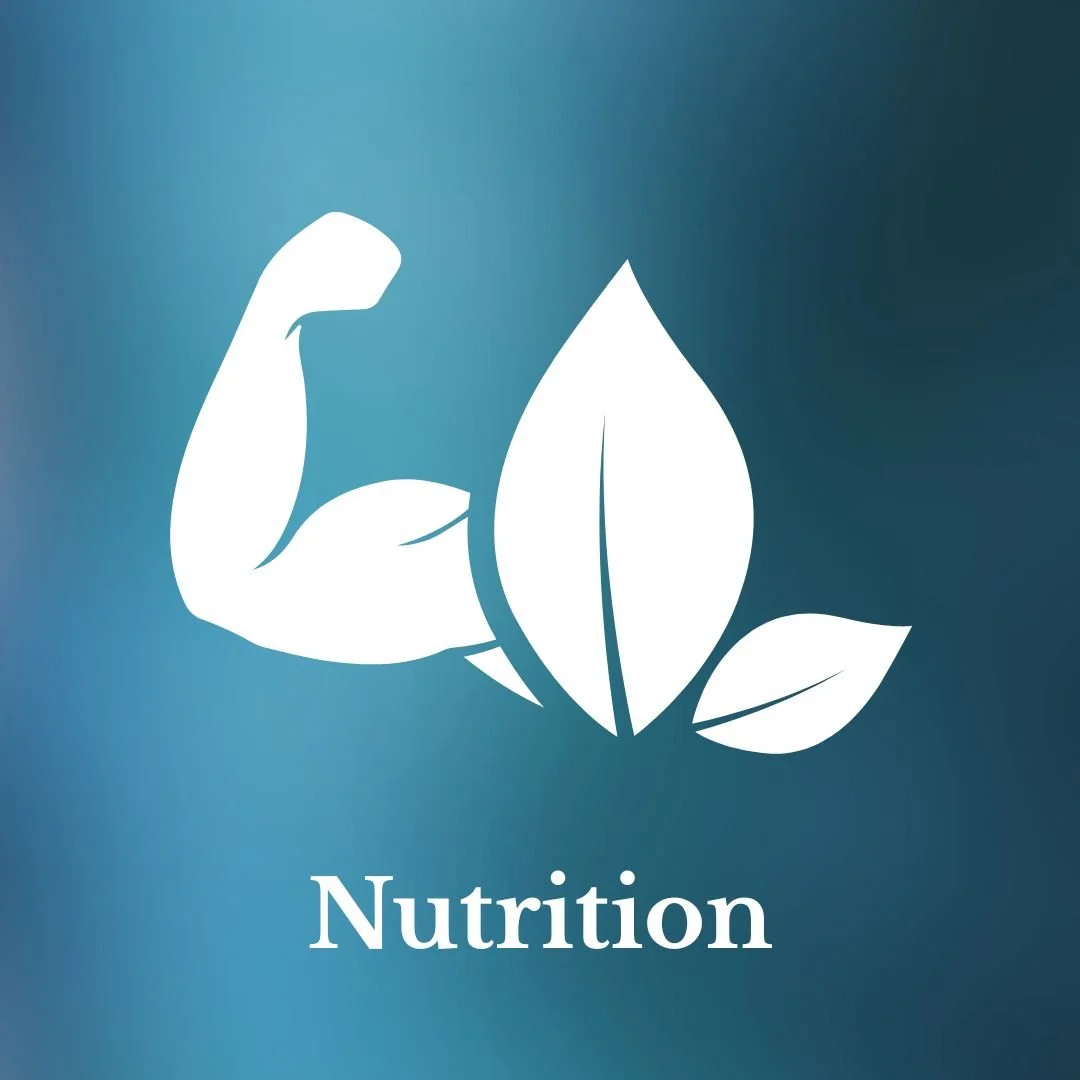 Nutrition icon representing healthy food and nutrients
