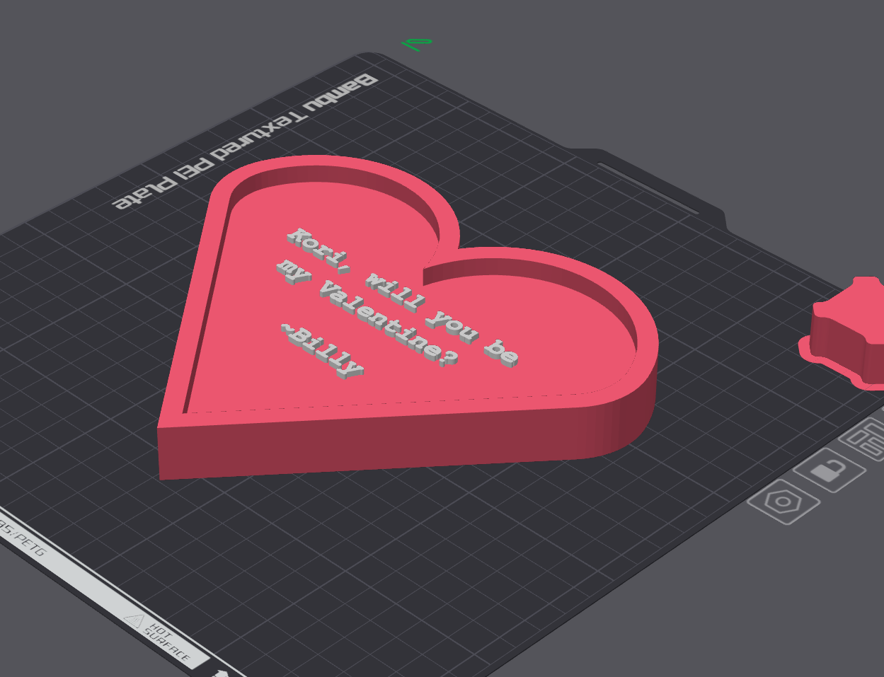 Multi-Colored Valentines Day Heart (Custom Text)