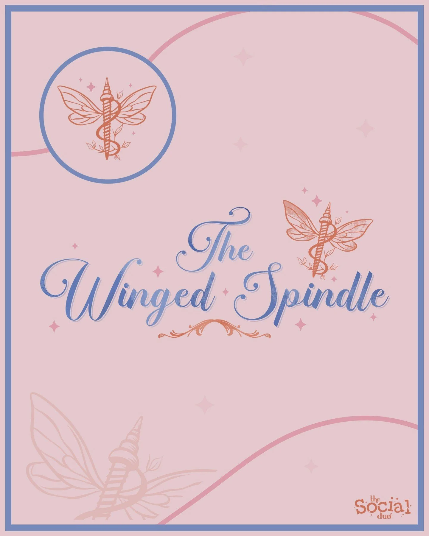 Another Logo Suite in a Day for the lovely @thewingedspindle ✨

This colour palette is everything!!!! Modern, elevated, but still holding that magical feel.

And can we just talk about the spindle detail as the insect body? Unreal. Wesley absolutely 