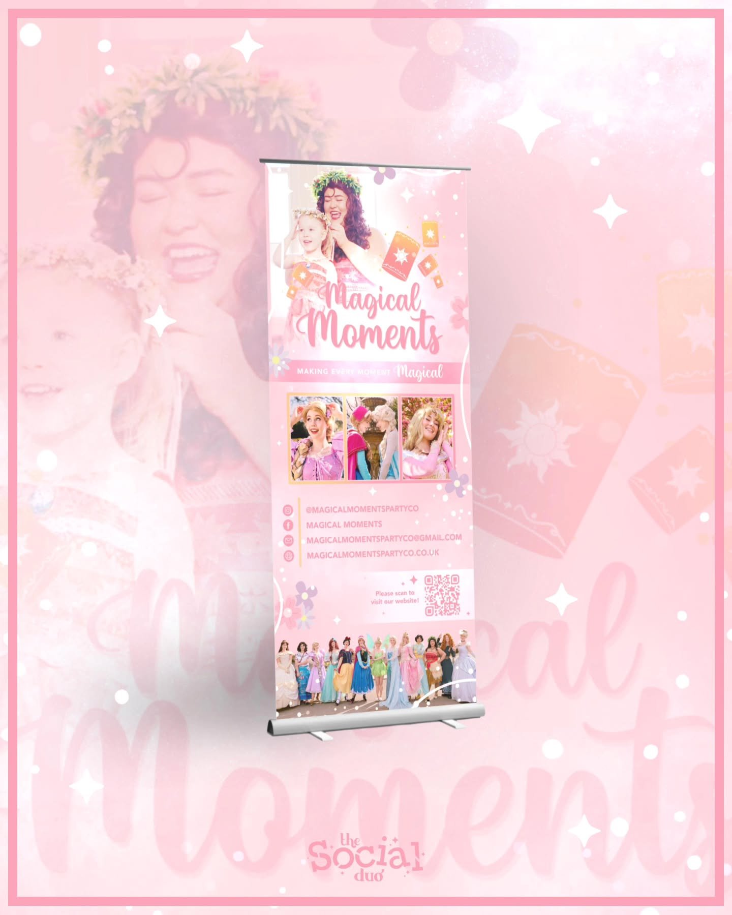Stunning banner for the wonderful @magicalmomentspartyco 

Always lovely working with them to create something magical!

Our banner designs can be purchased online for just &pound;65, I shall pop the link in our stories!

#partyexperts #princessgraph