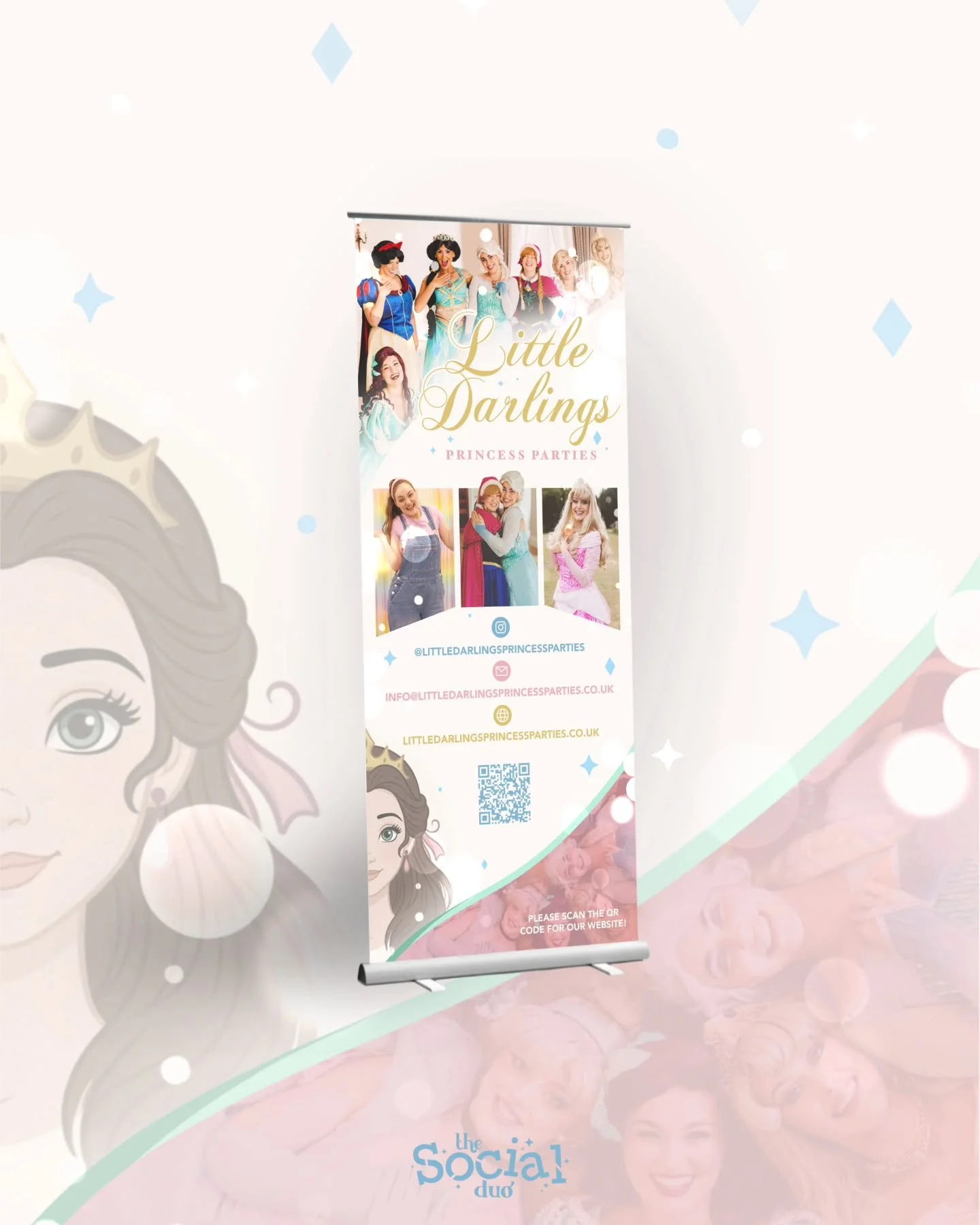 BANNER DESIGNS SO BEAUTIFUL THAT.....

Our Banner designs are so stunning that they actually get posted on socials to show of how gorgeous is! And your customers are loving them too.

Obsessed with @littledarlingsprincessparties roll banner, matching