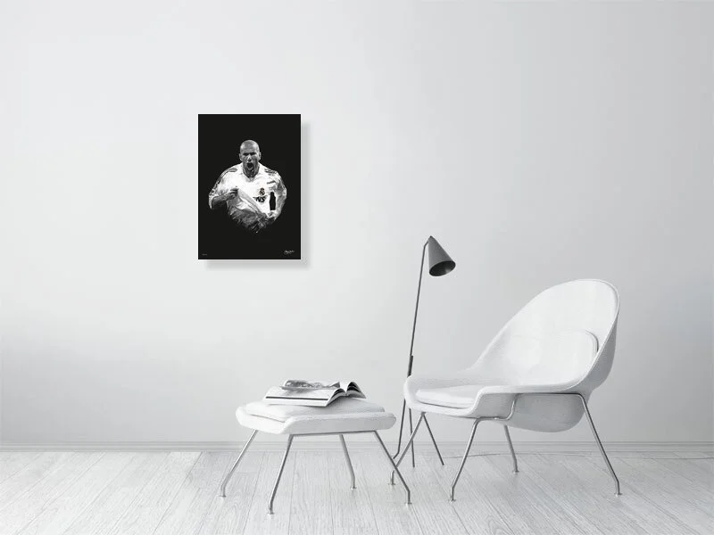 Zinedine Zidane Art Print - The White Knight