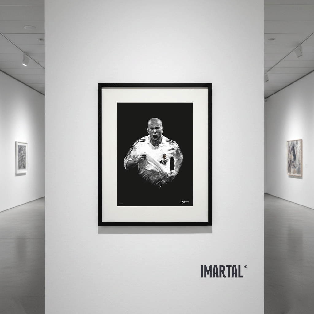 Zinedine Zidane Art Print - The White Knight