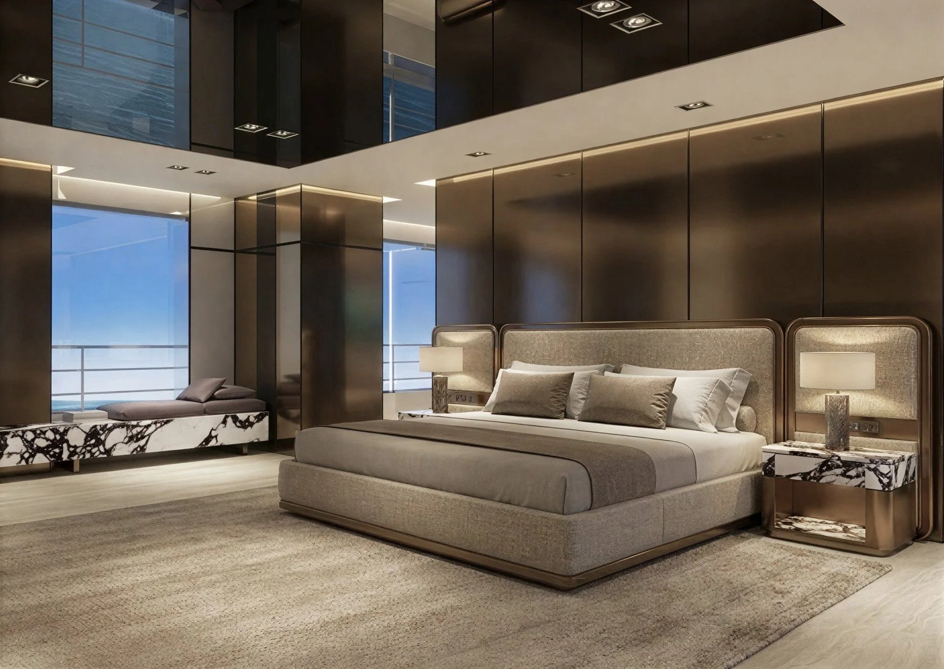 High Gloss Bedroom Detail