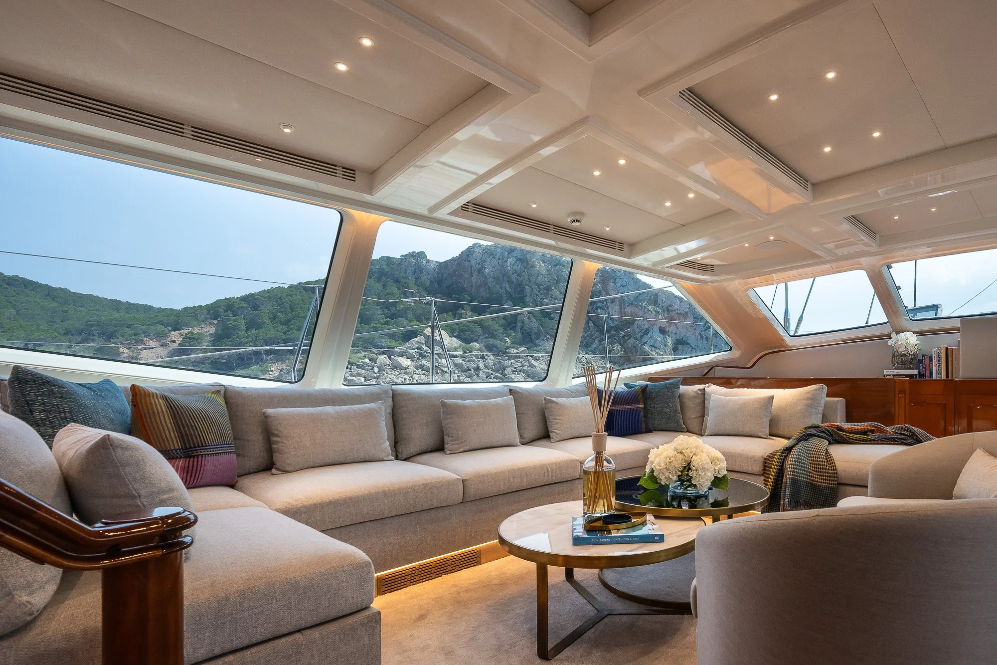 Sailing Yacht Salon Symmetrical View