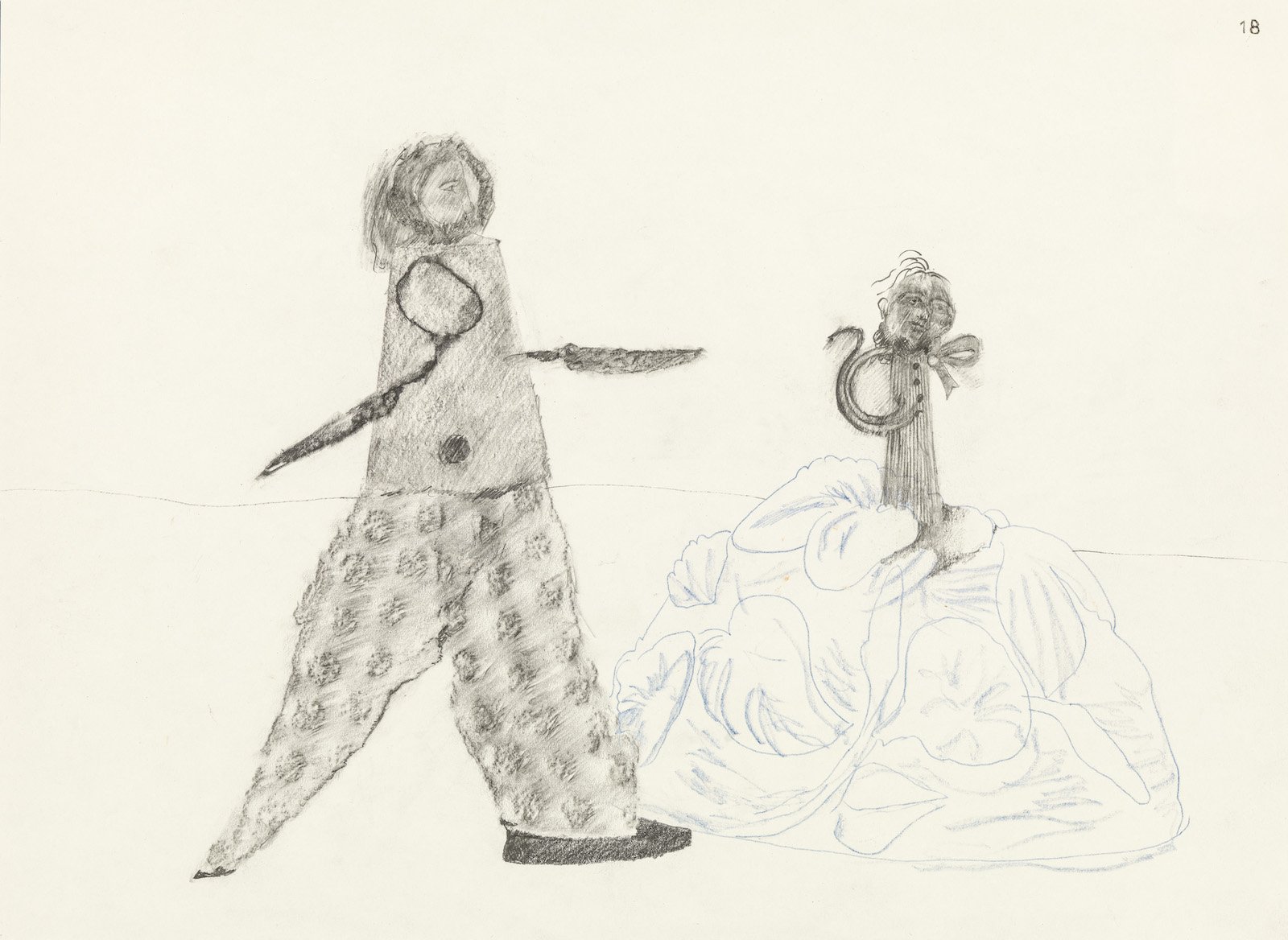 Stills from an Imaginary Film VII, 2025, Graphite, Coloured Pencil, Ink on Paper, 45 x 29.5 cm