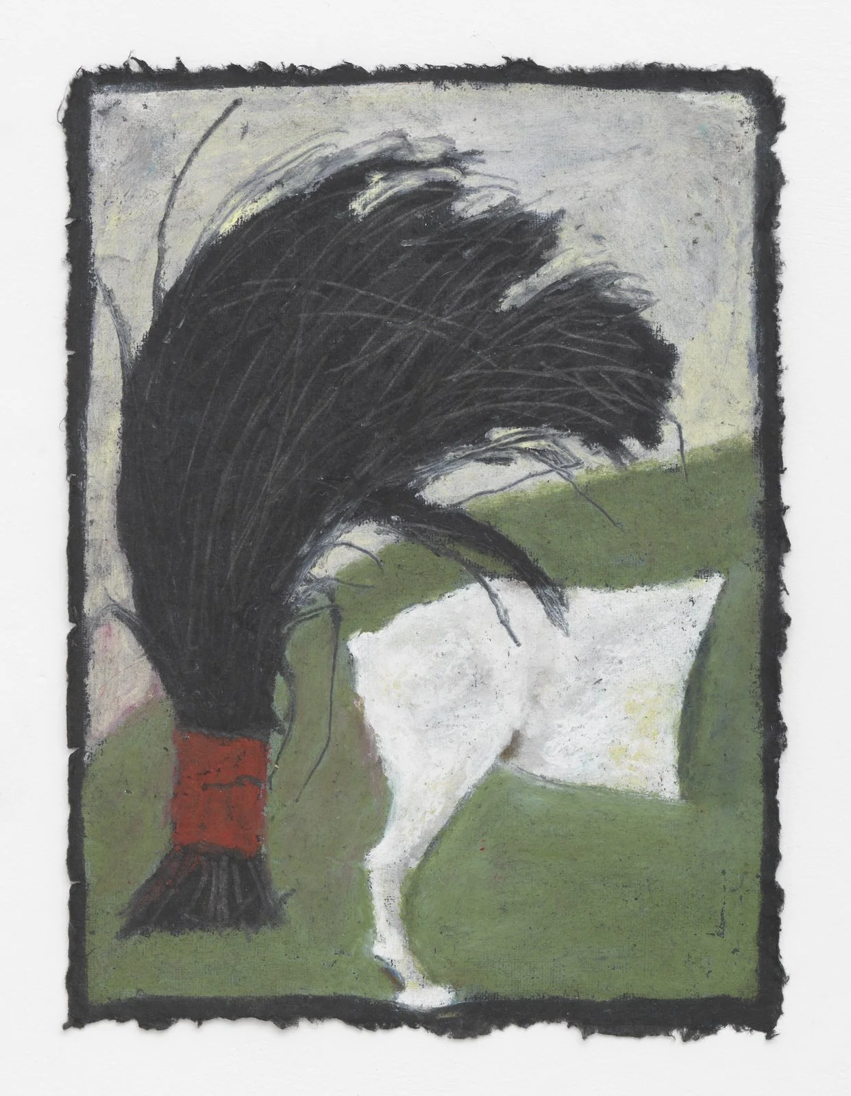 Beach Bliss III, 2023, Oil Pastel on Black Khadi Paper, Private collection