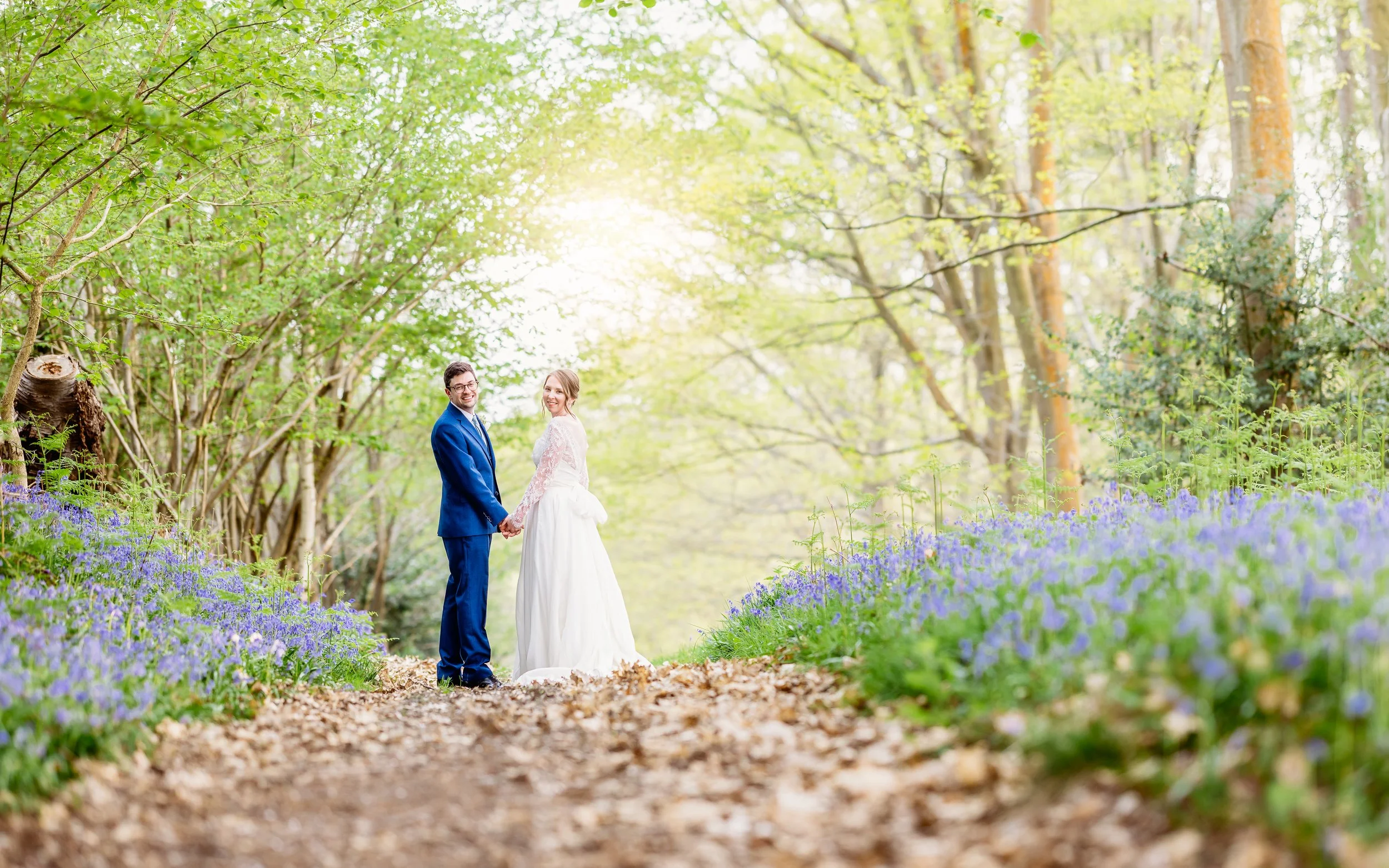 Bride and Groom Ufton Court Wedding