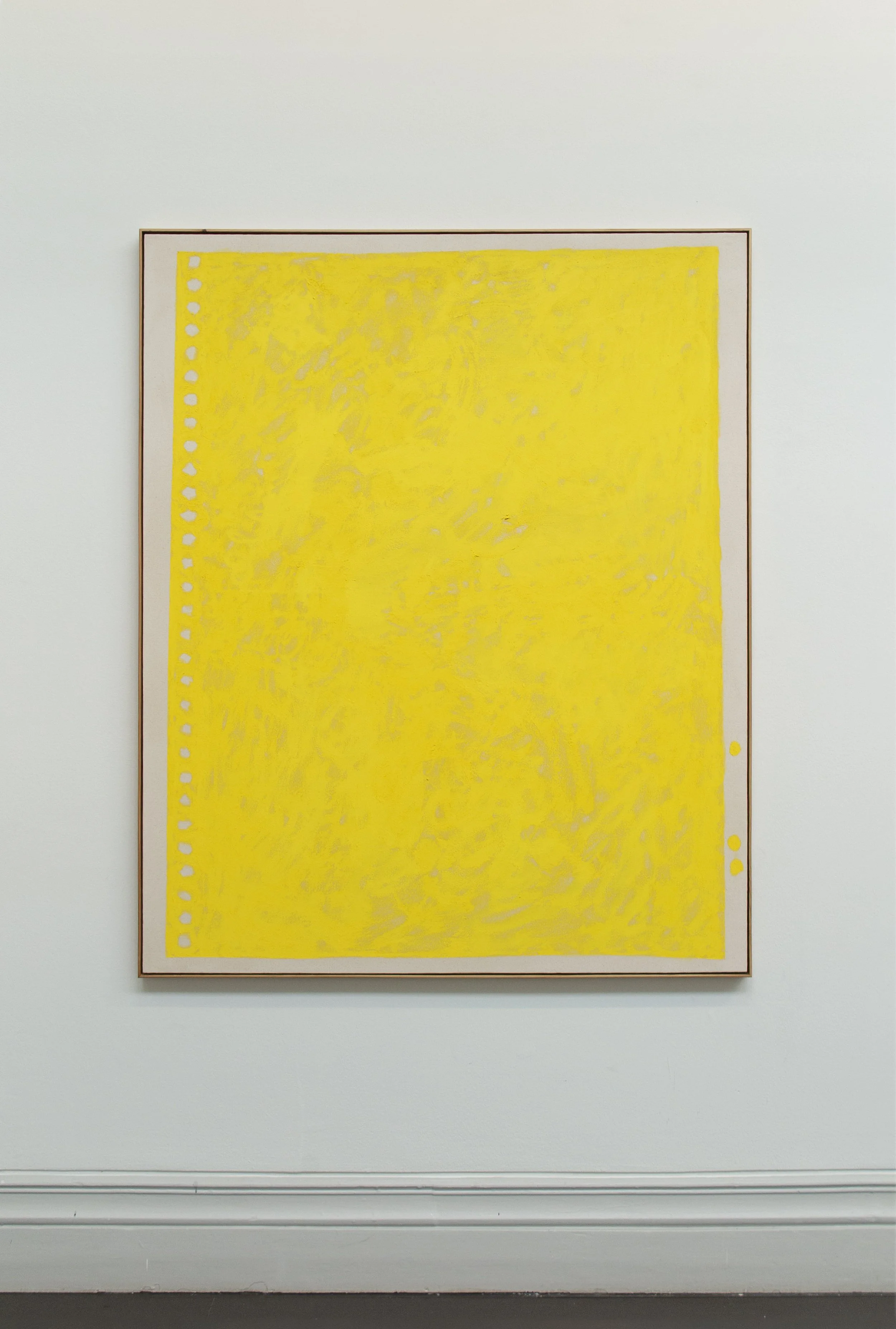 Yellow Letter, 2025, Oil stick on canvas, 148 cm x 121 cm
