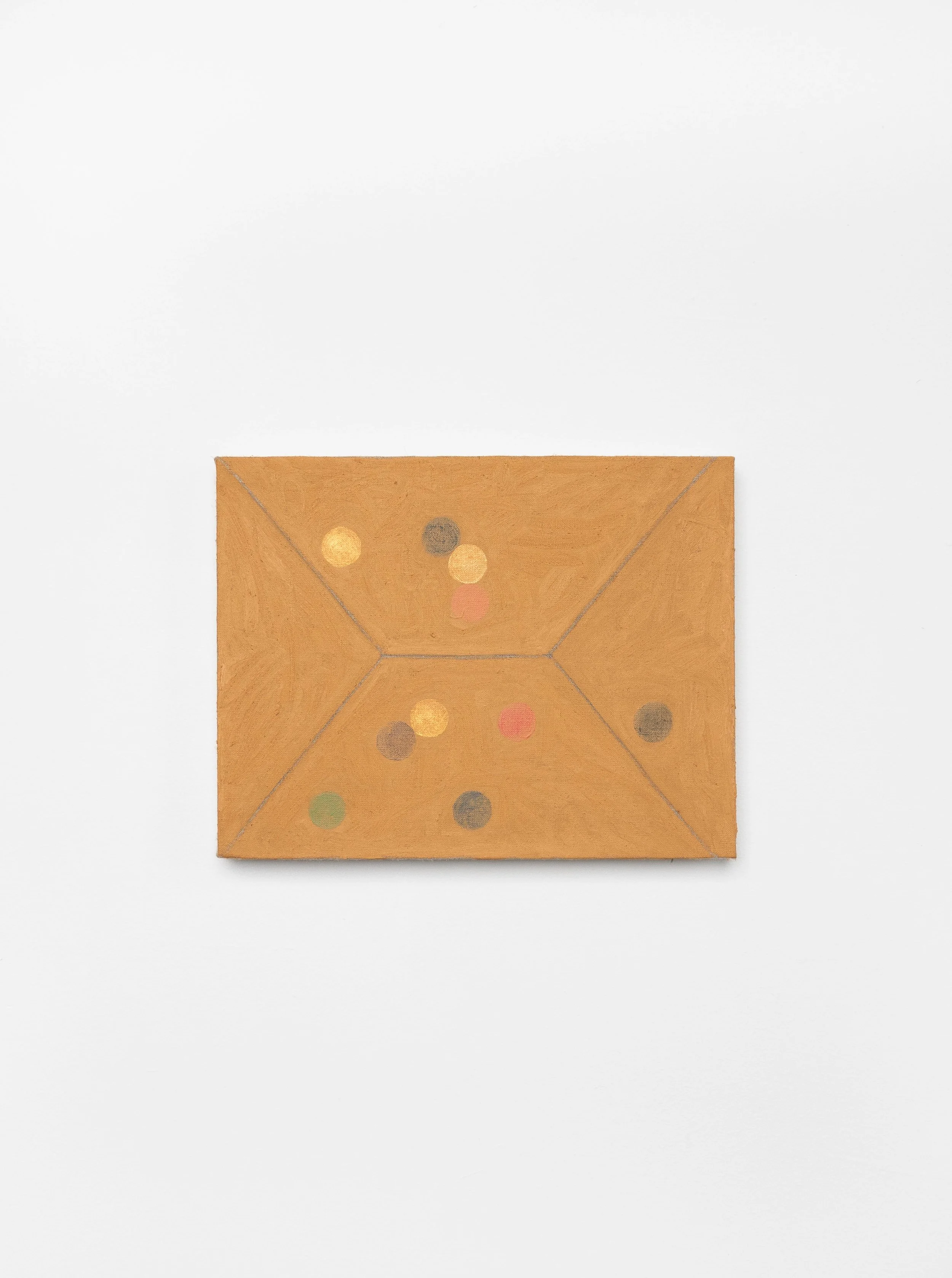 Parcel, 2026, Oil stick and acrylic on linen, 35 cm x 44,5 cm