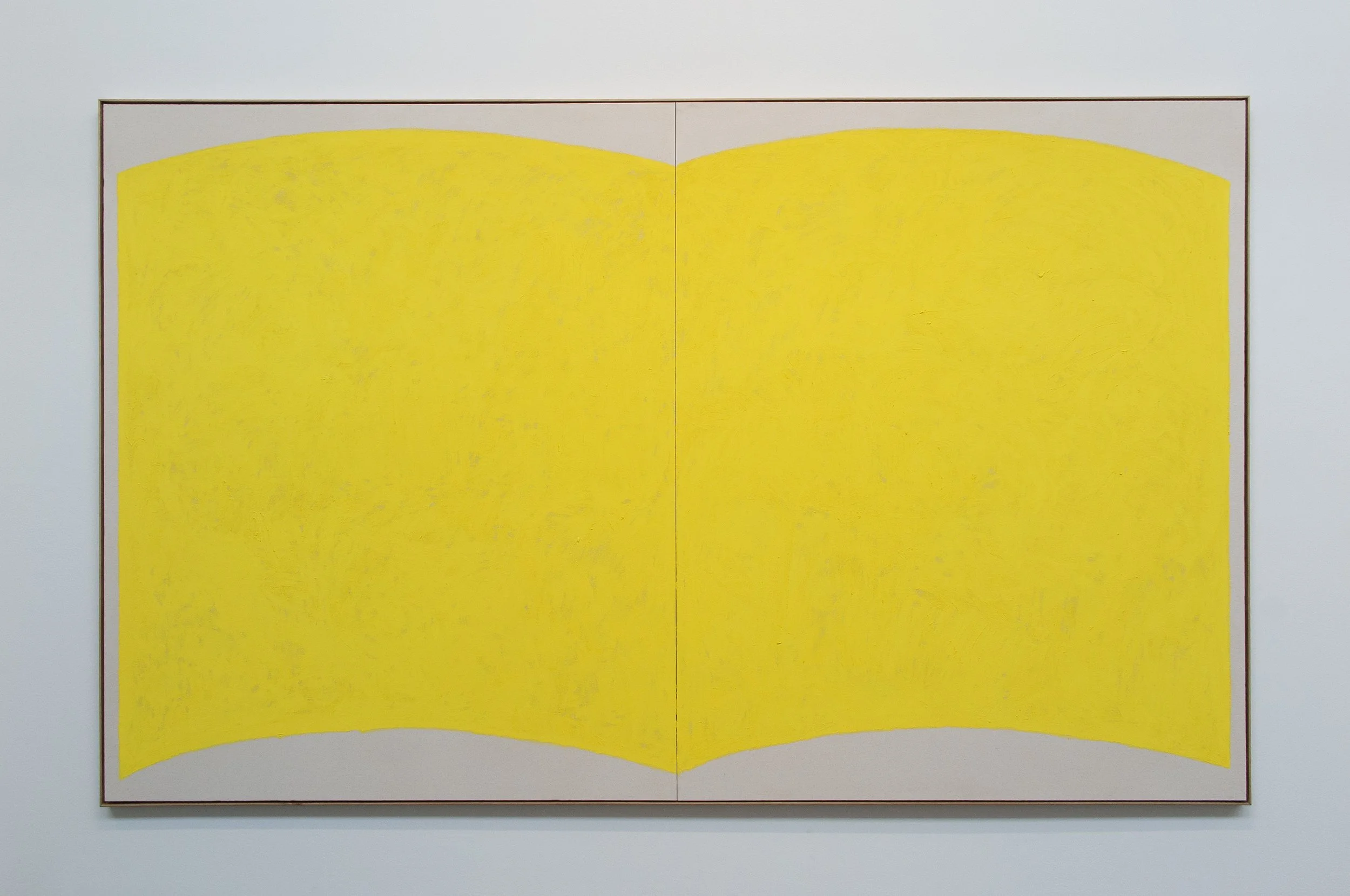Notes on Yellow, 2026, Oil stick on cotton, 170 cm x 275 cm