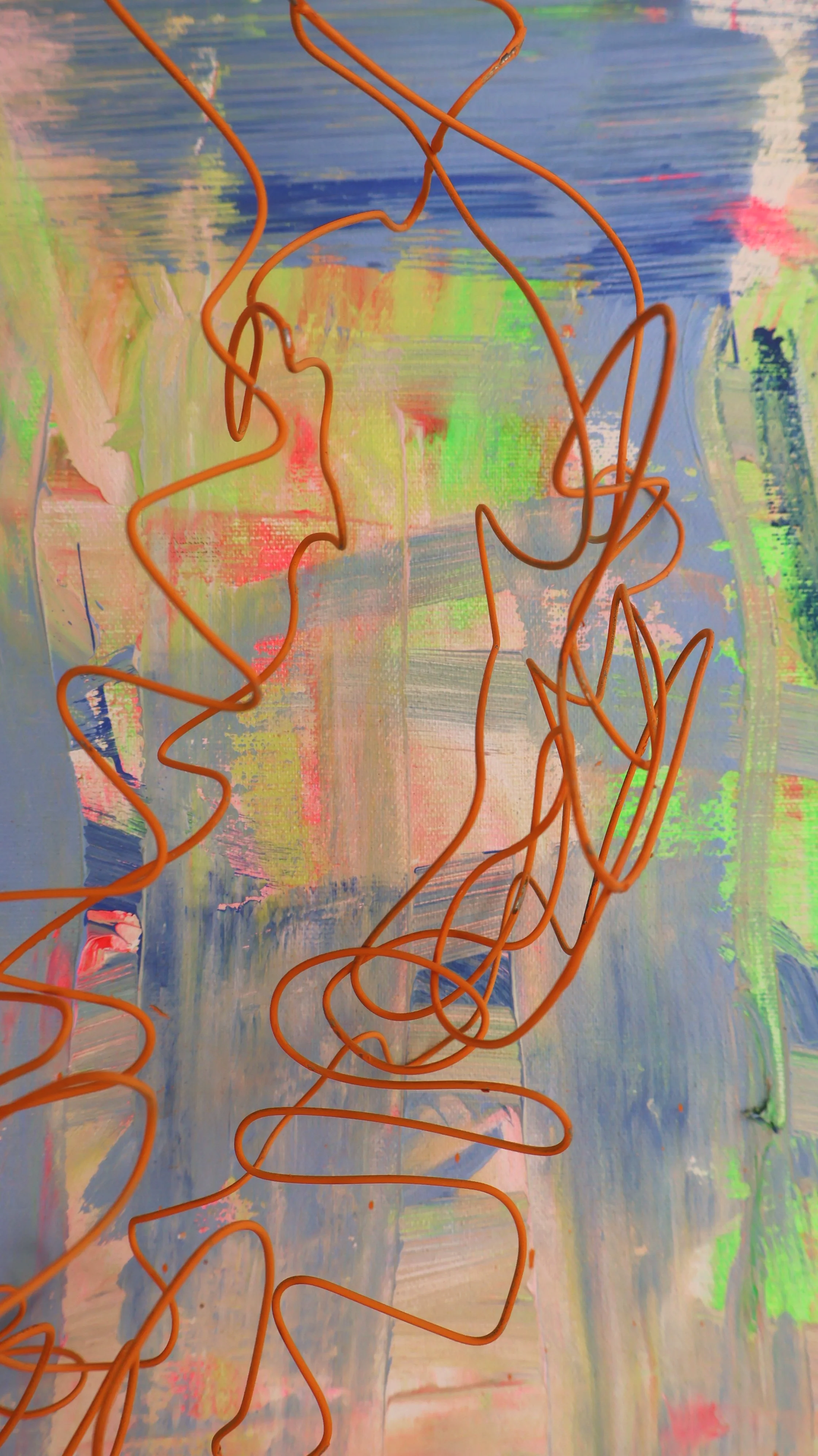 Facets of me, 2025, mixed media, 97×130 cm, details  