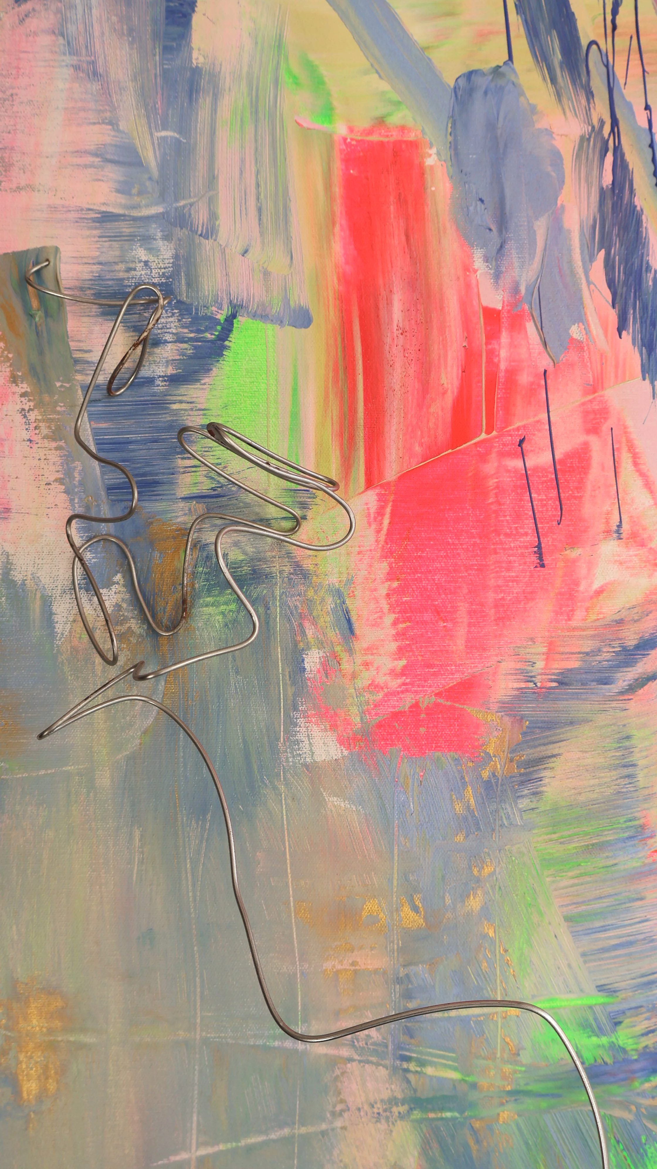 Facets of me, 2025, mixed media, 97×130 cm, details  