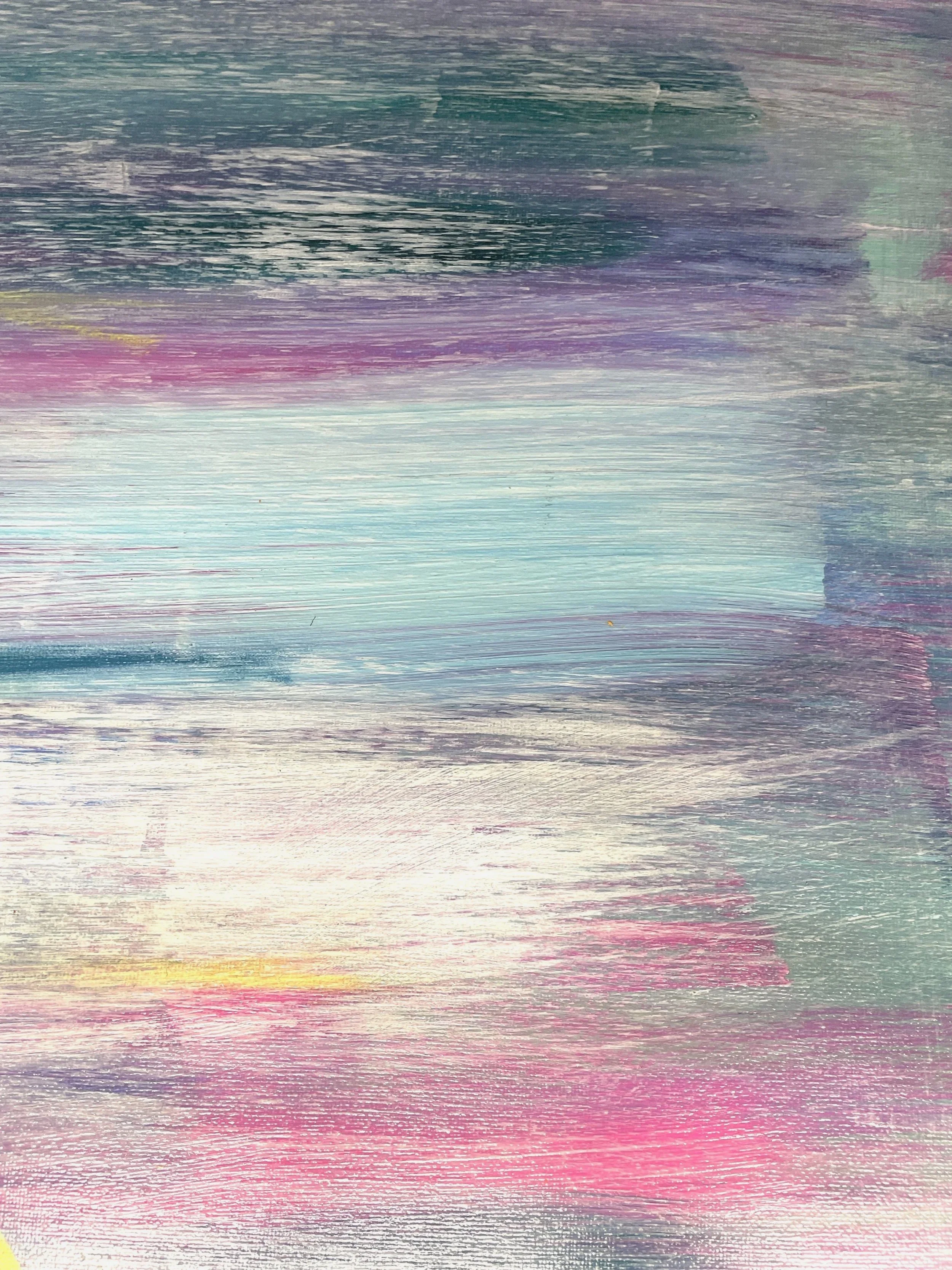 ‘the amulet’, 2024, acrylic on canvas, 90×90cm details