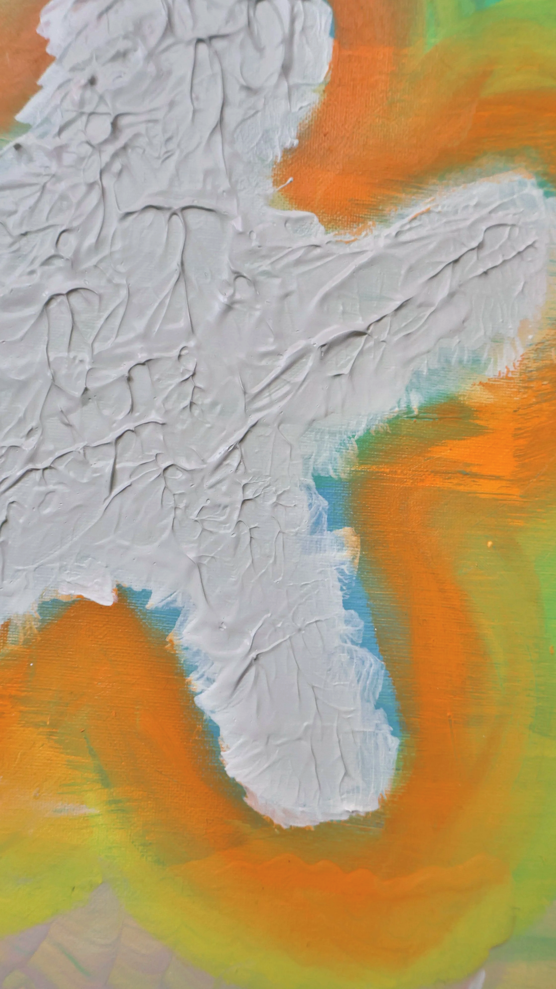 ‘Collect your energy’ 2024, acrylic on canvas, 90×90cm details