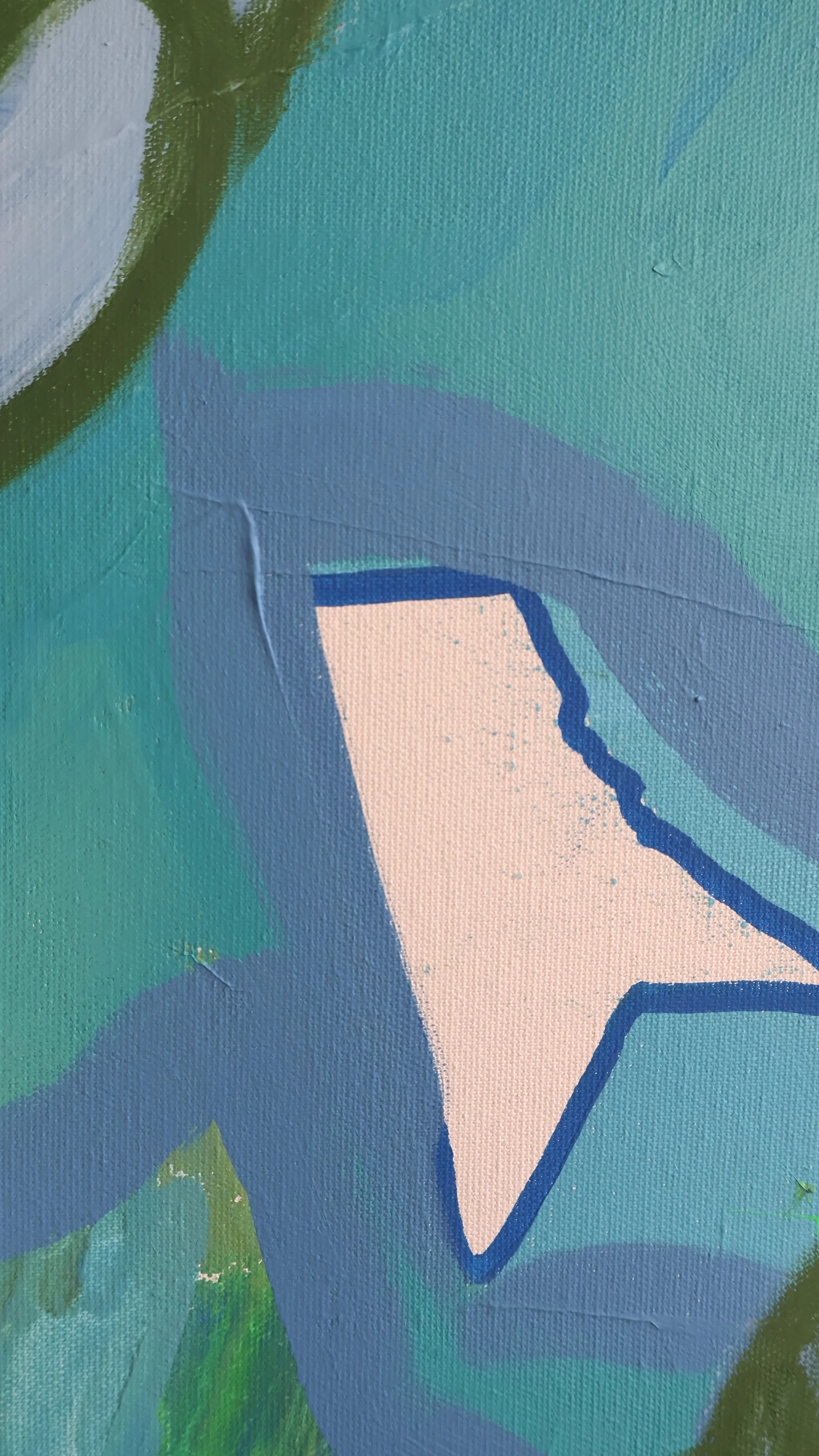 ‘Bicho raro’ , 2026, acrylic and oil on canvas, 130×195cm details 