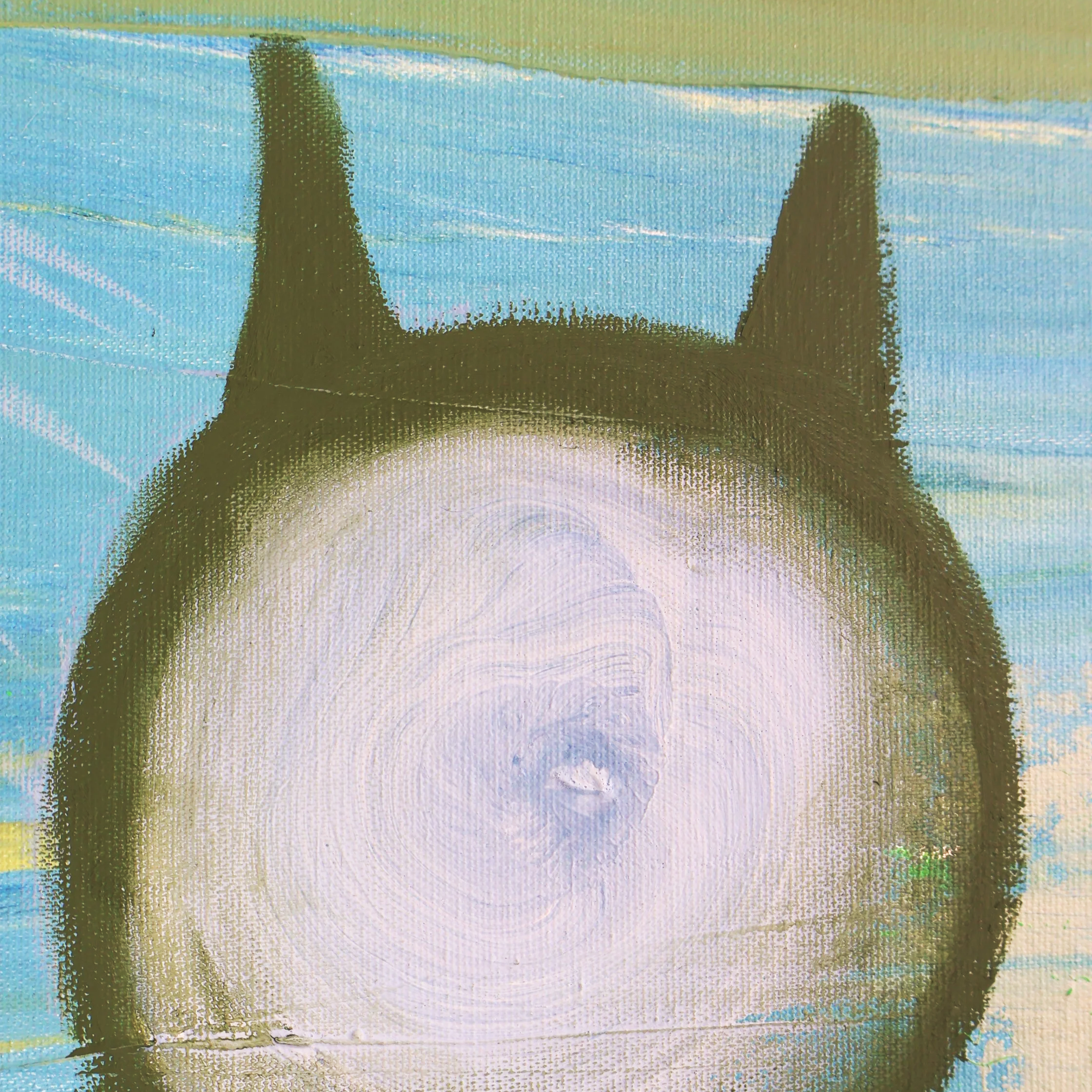 ‘Bicho raro’ , 2026, acrylic and oil on canvas, 130×195cm details 