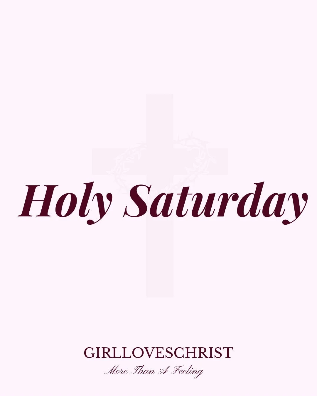 We&rsquo;ve been talking about love all month.

But sometimes, love doesn&rsquo;t look loud.
Sometimes, it looks like silence &mdash;
and yet God is still at work.

Holy Saturday reminds us of the in-between &mdash;
the waiting, the uncertainty, the 