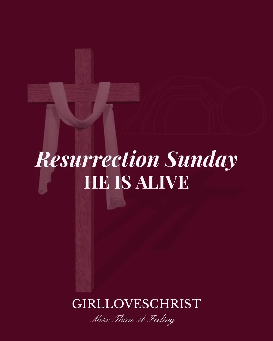 He&rsquo;s alive.
Jesus is alive.

A love that went to the cross&hellip;
and didn&rsquo;t stay in the grave.

He&rsquo;s alive.

The stone was rolled away.
The tomb is empty.
Jesus is alive.

Sin is defeated.
Death is defeated.

This is the greatest 