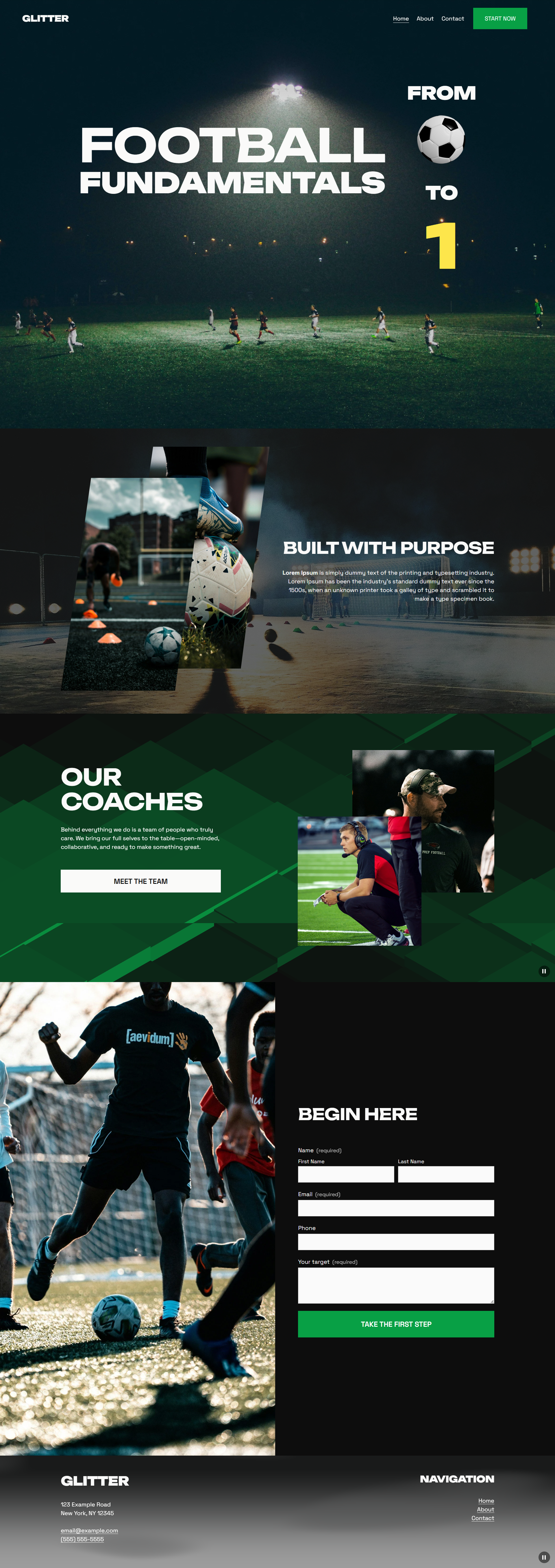 Glitter preview - Football fundamentals