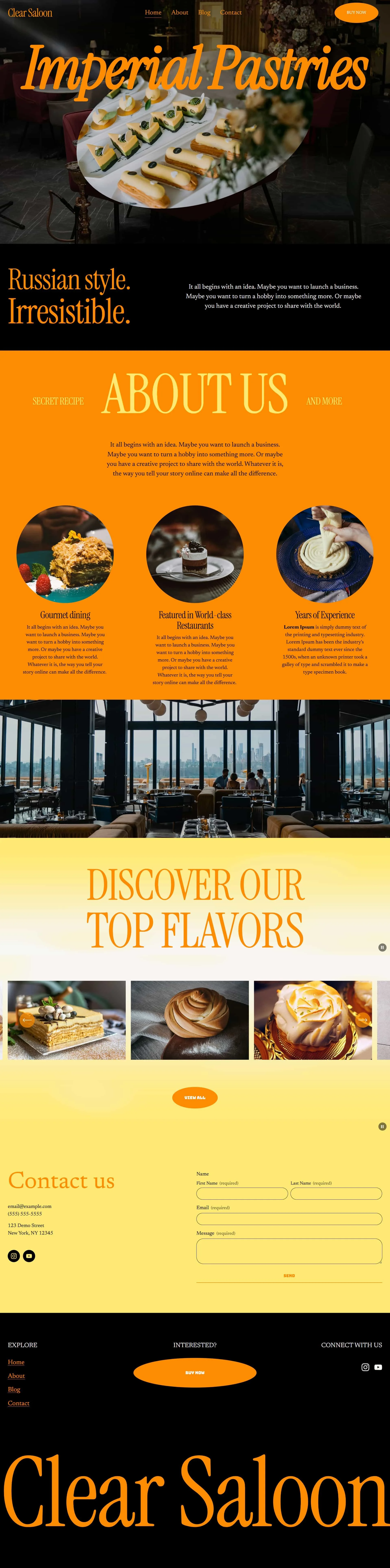 Clear Saloon preview - Russian pastries