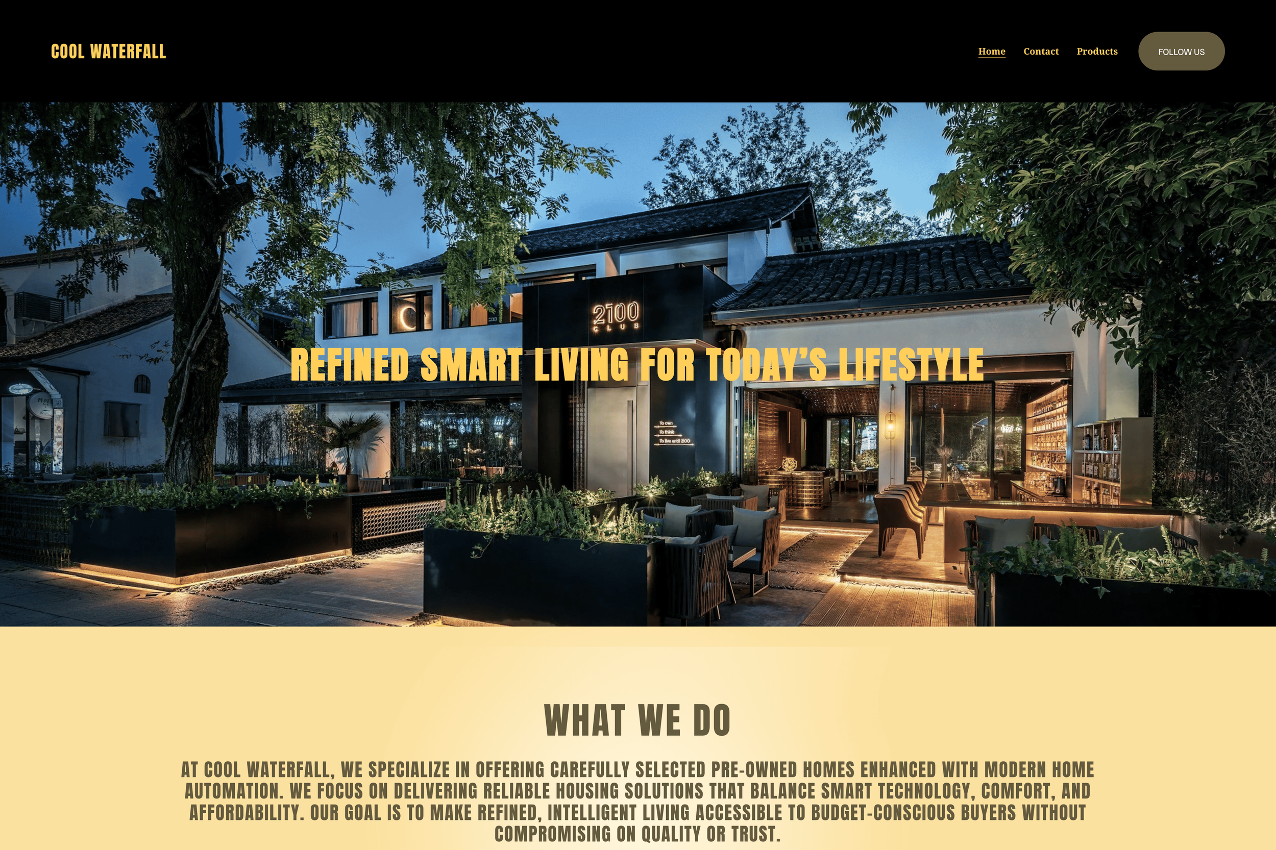 Cool Waterfall preview - Smart living with pre-owned houses