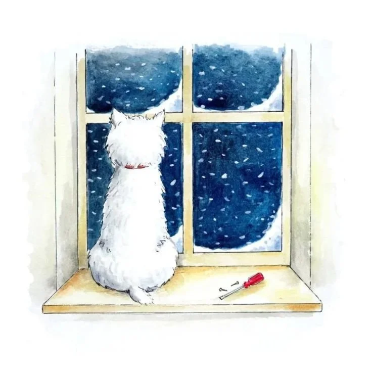 An illustration by Frank Endersby of Welly the Westie a short bedtime stories series for kids 3 years and up