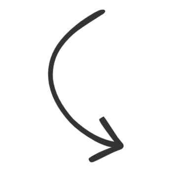 A black curved arrow pointing downward and to the right.