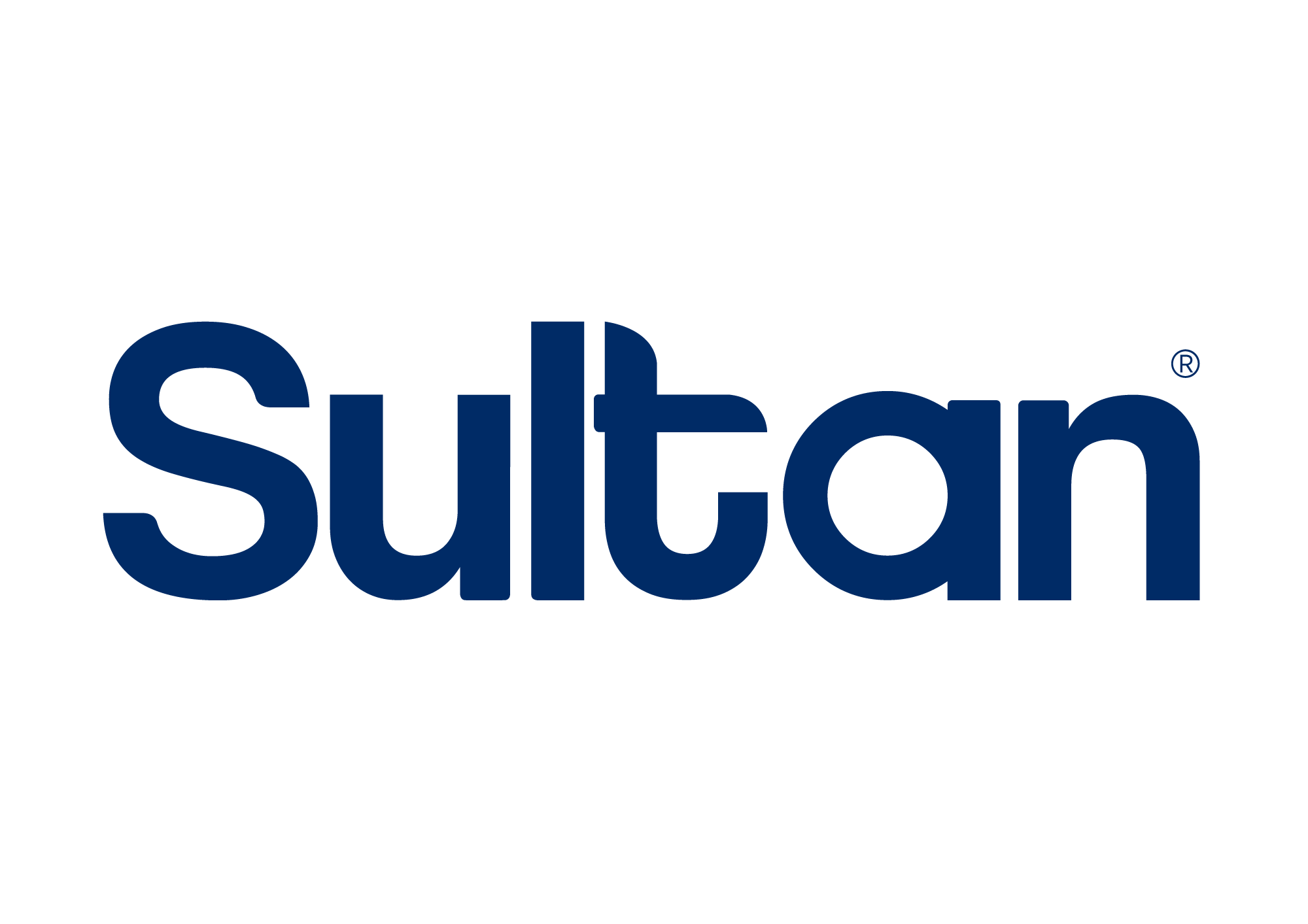 Sultán markası logo'su, büyük mavi harflerle yazılmış.