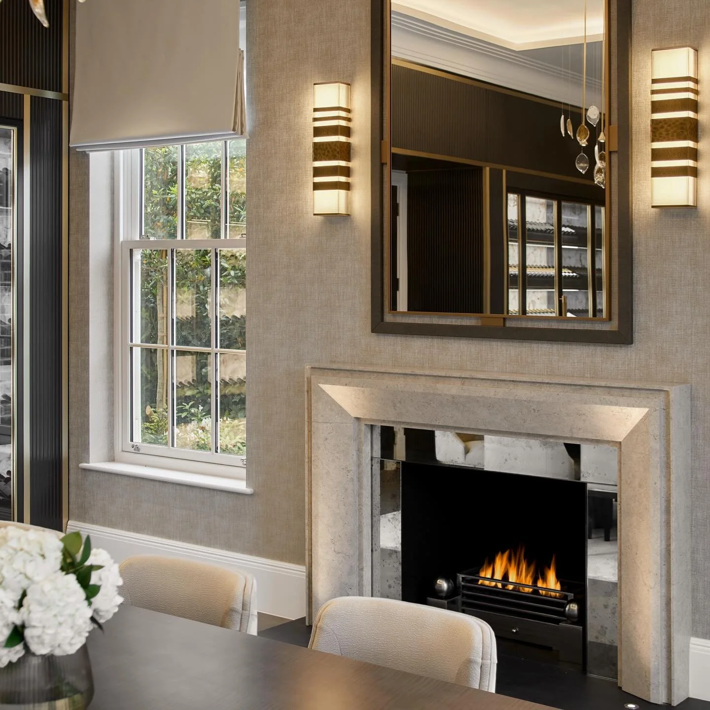Interior design details that elevate 🤍

1. Antique mirror fireplace slips
2. Contrasting materials with metal detail 
3. Liquid metal inlay 
4. Suede with metal 
5. Feature recessed handle 
6. Pearl inlay 
7. Fluted detailing 
8. Contrasting upholst